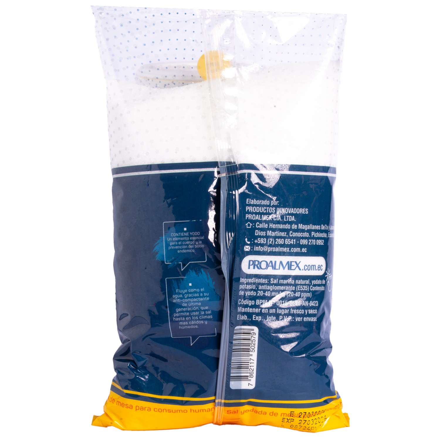 Sal Marina Fina De Mesa PROALMEX 1 Kg