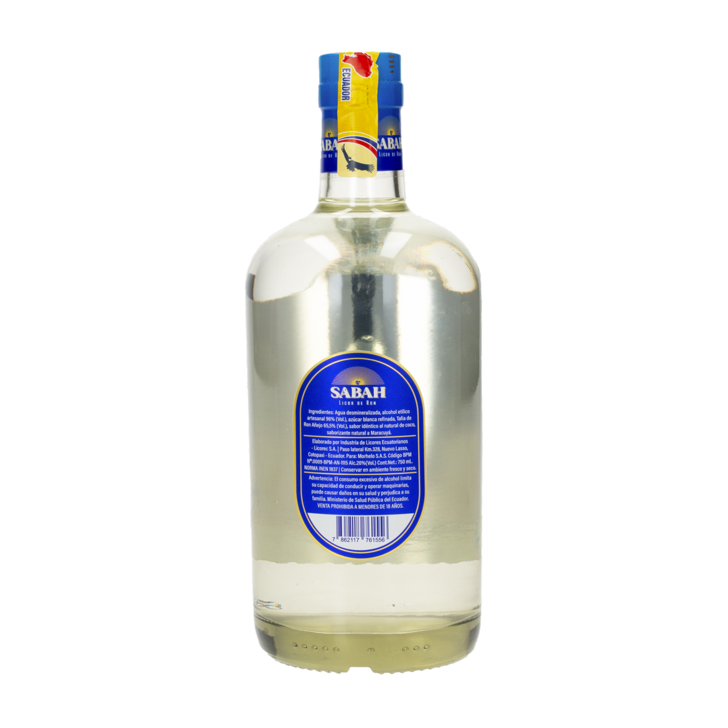 Licor De Ron Maracuya Y Coco SABAH 750 ML