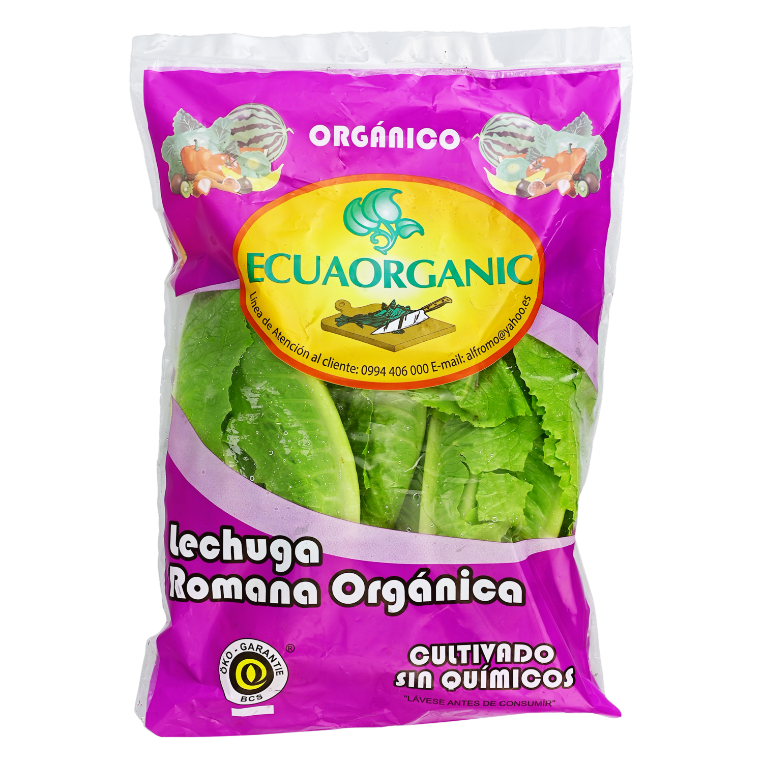 Lechuga Romana Orgánica ECUAORGANIC 200g