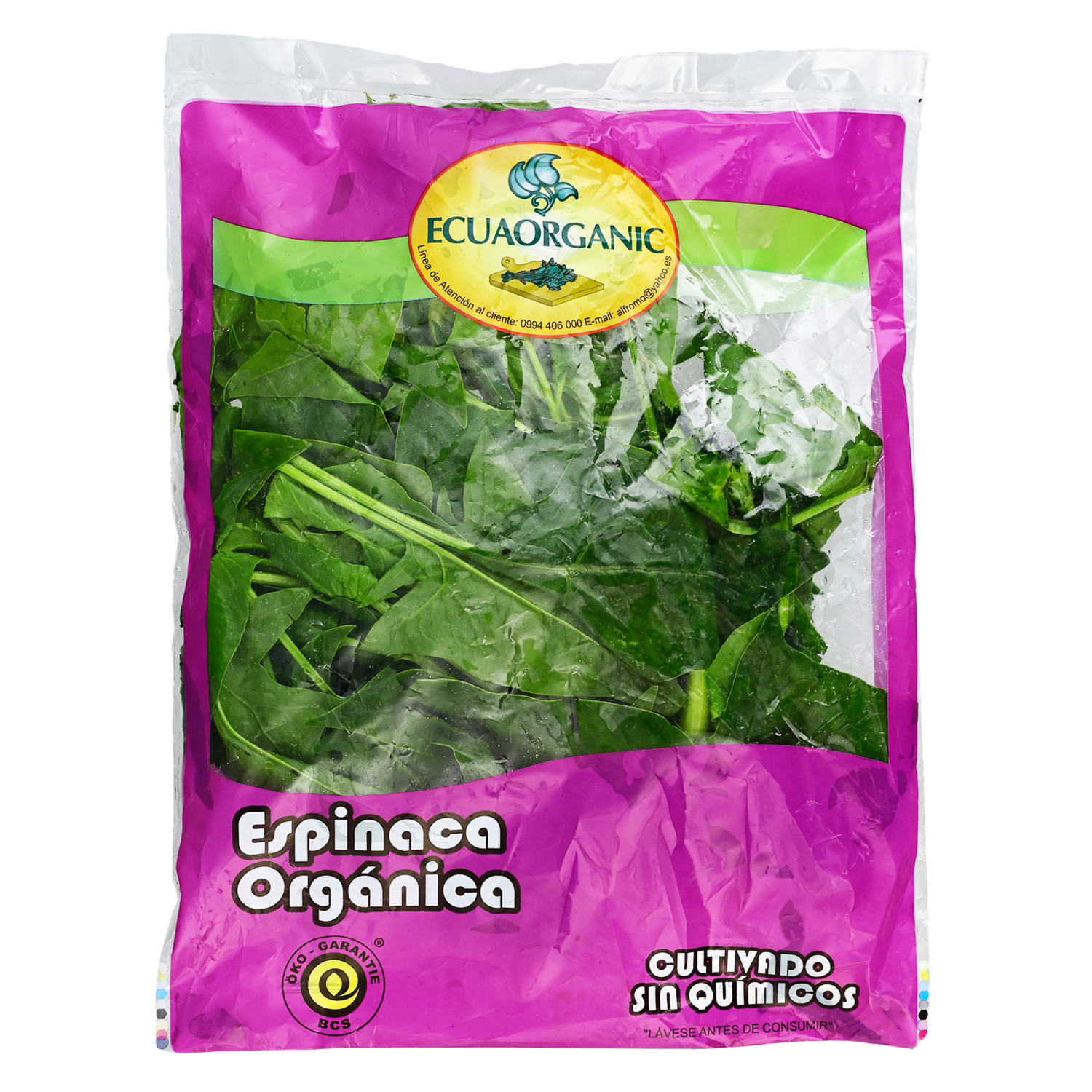 Espinaca Orgánica ECUAORGANIC 100 g