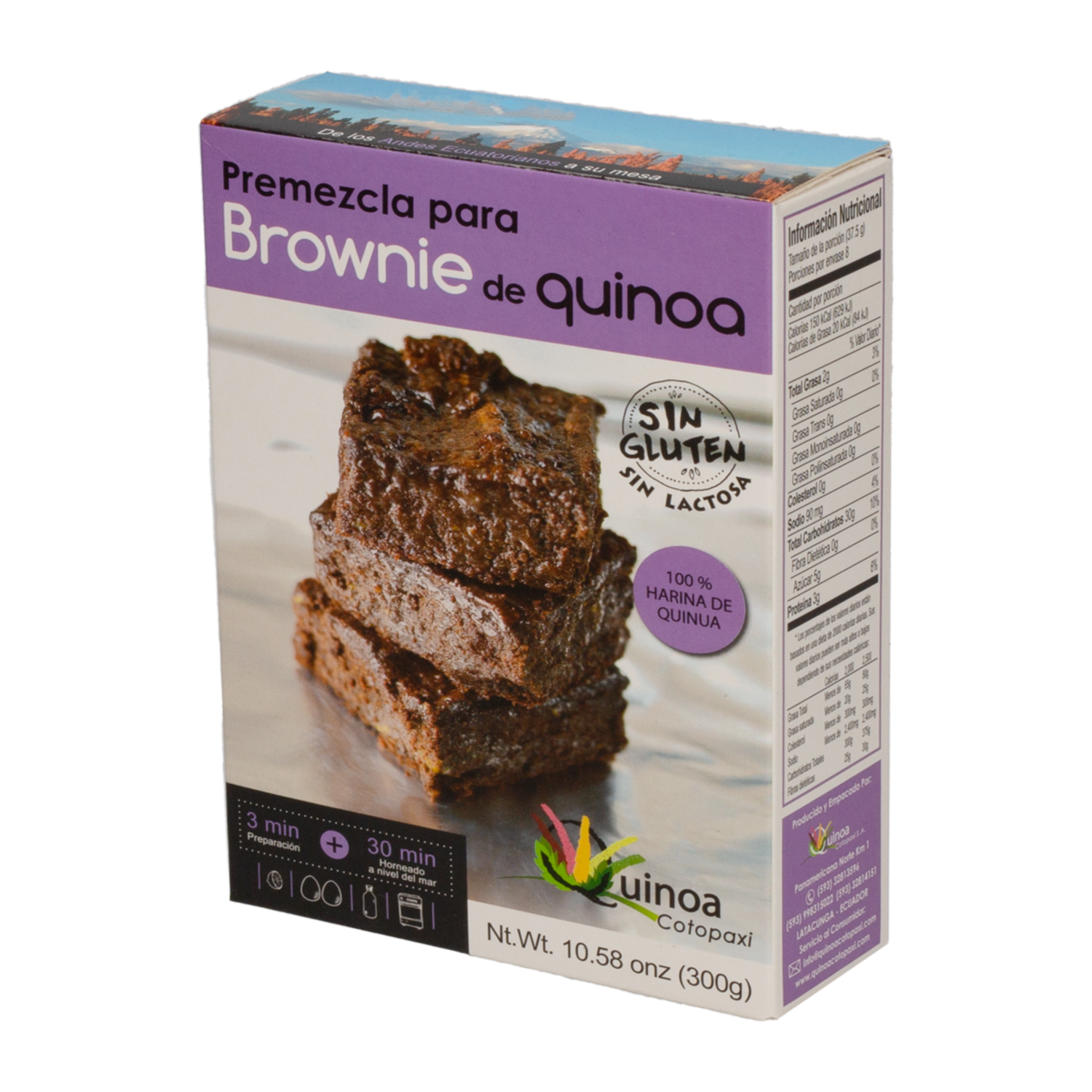 Premezcla De Quinua Para Brownie QUINOA COTOPAXI 300 G