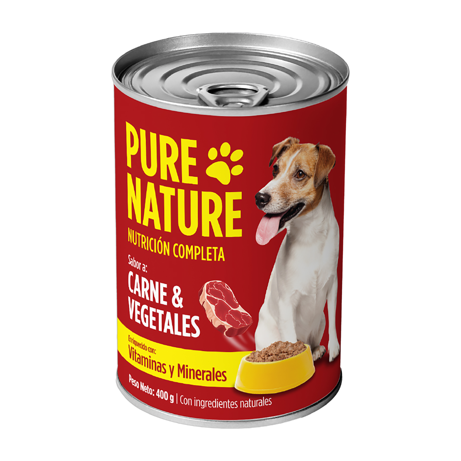 Alimento Húmedo Para Perros Perro Carne Con Vegetales PURE NATURE 400 G