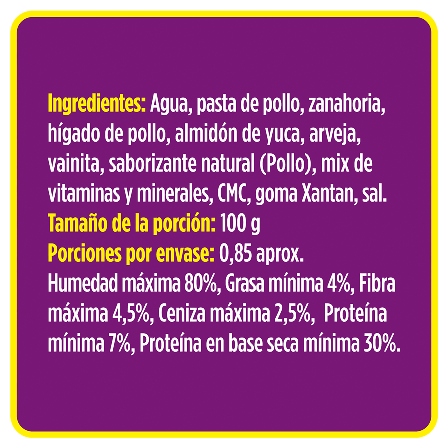 Alimento Húmedo Para Perros Hígado De Pollo PURE NATURE 85 G