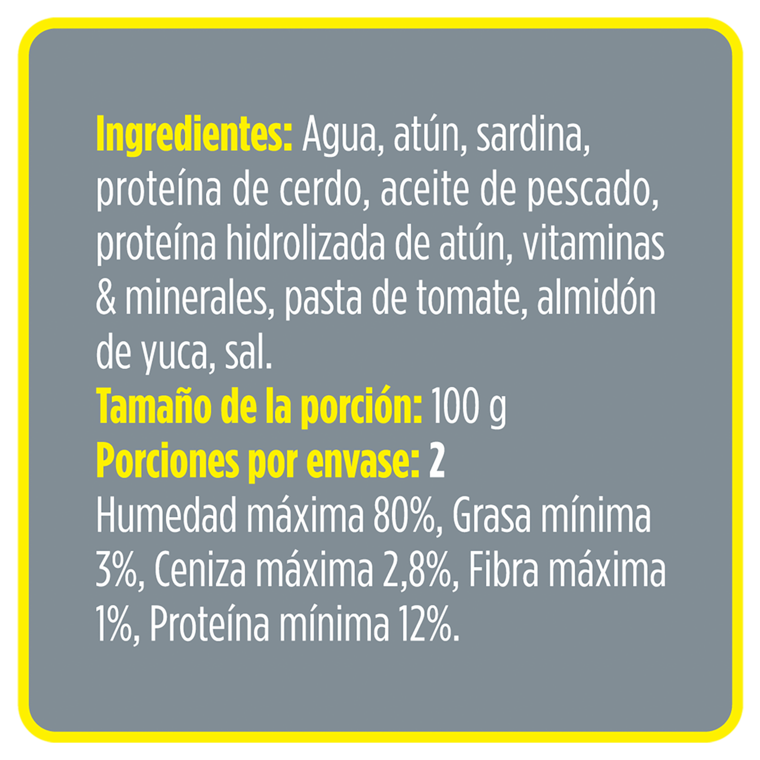 Alimento Húmedo Para Gatos De  Atún Y Sardina PURE NATURE 156 G