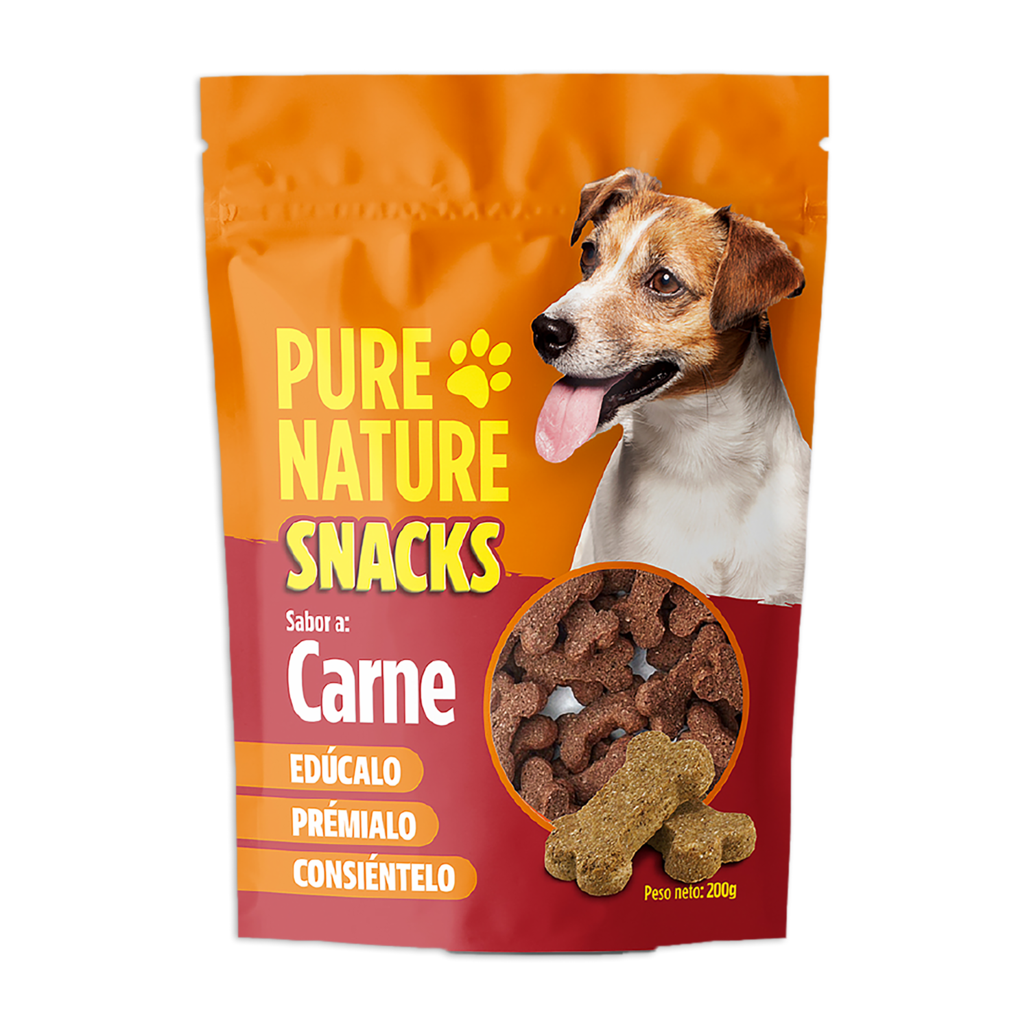 Snack Para Perros Sabor A Carne PURE NATURE 200 G