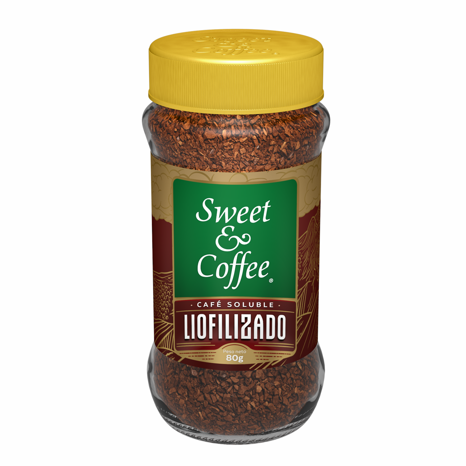 Café Instantáneo Arábigo Soluble SWEET & COFFEE 80 G