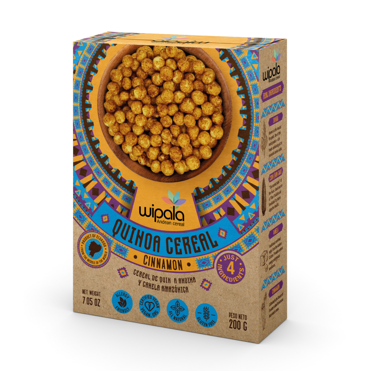 Cereal De Quinua Canela Amazónica WIPALA 200 G