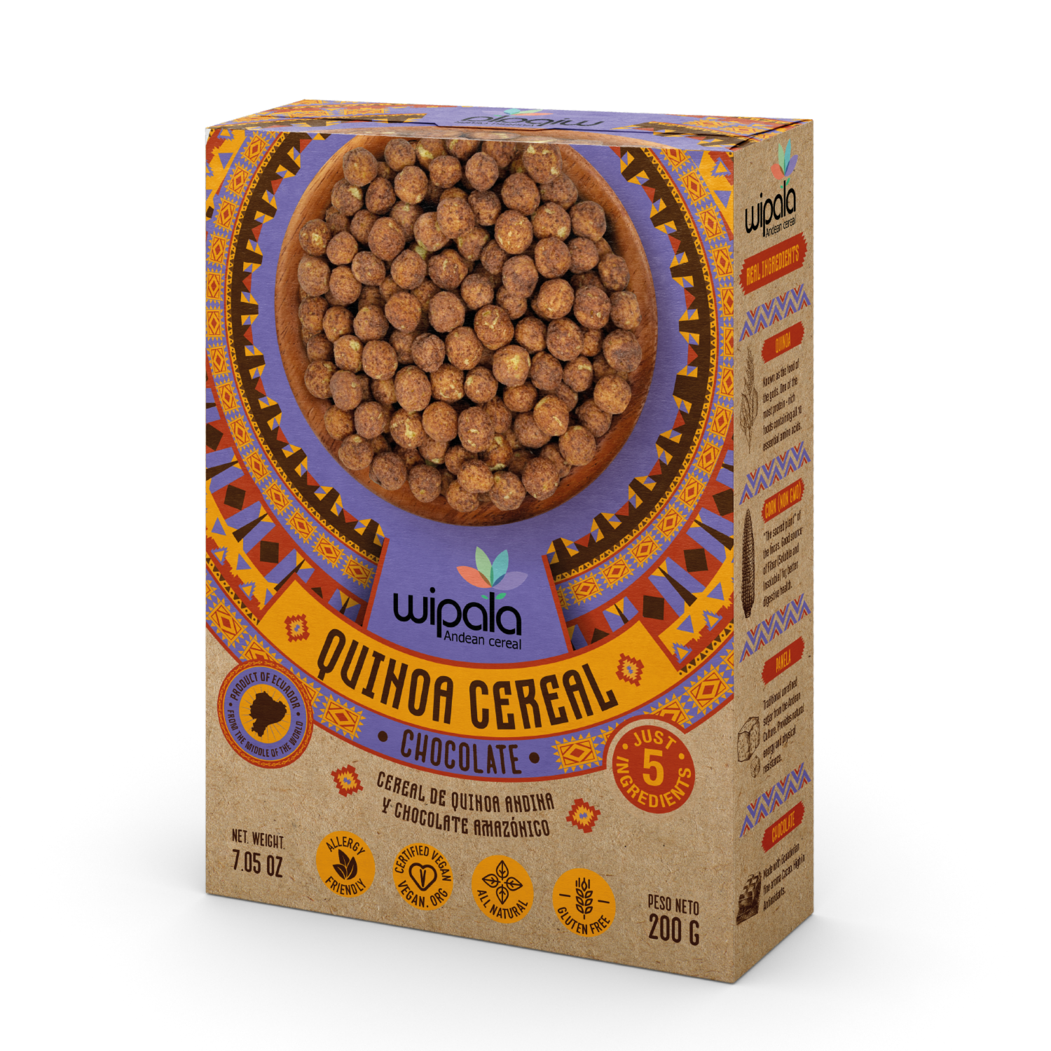 Cereal De Quinua Chocolate Amazónico WIPALA 200 G