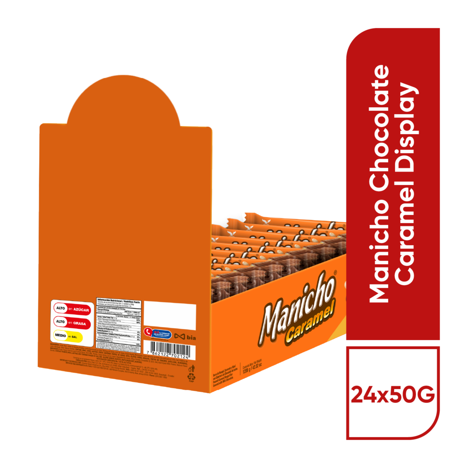 Chocolate Caramel MANICHO 24 X 50 G