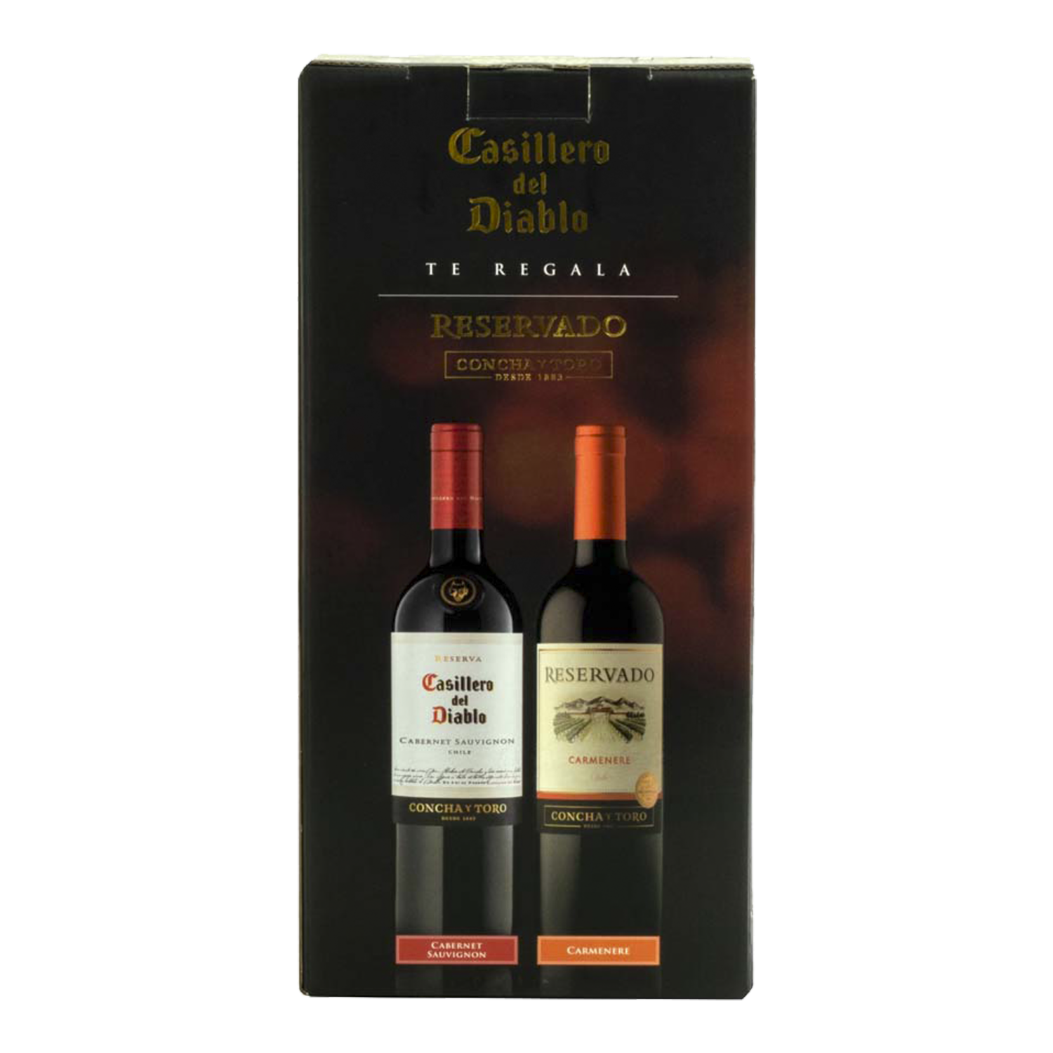 Vino Tinto Cabernet Sauvignon Gratis CASILLERO DEL DIABLO Pack 2 X 750 Ml