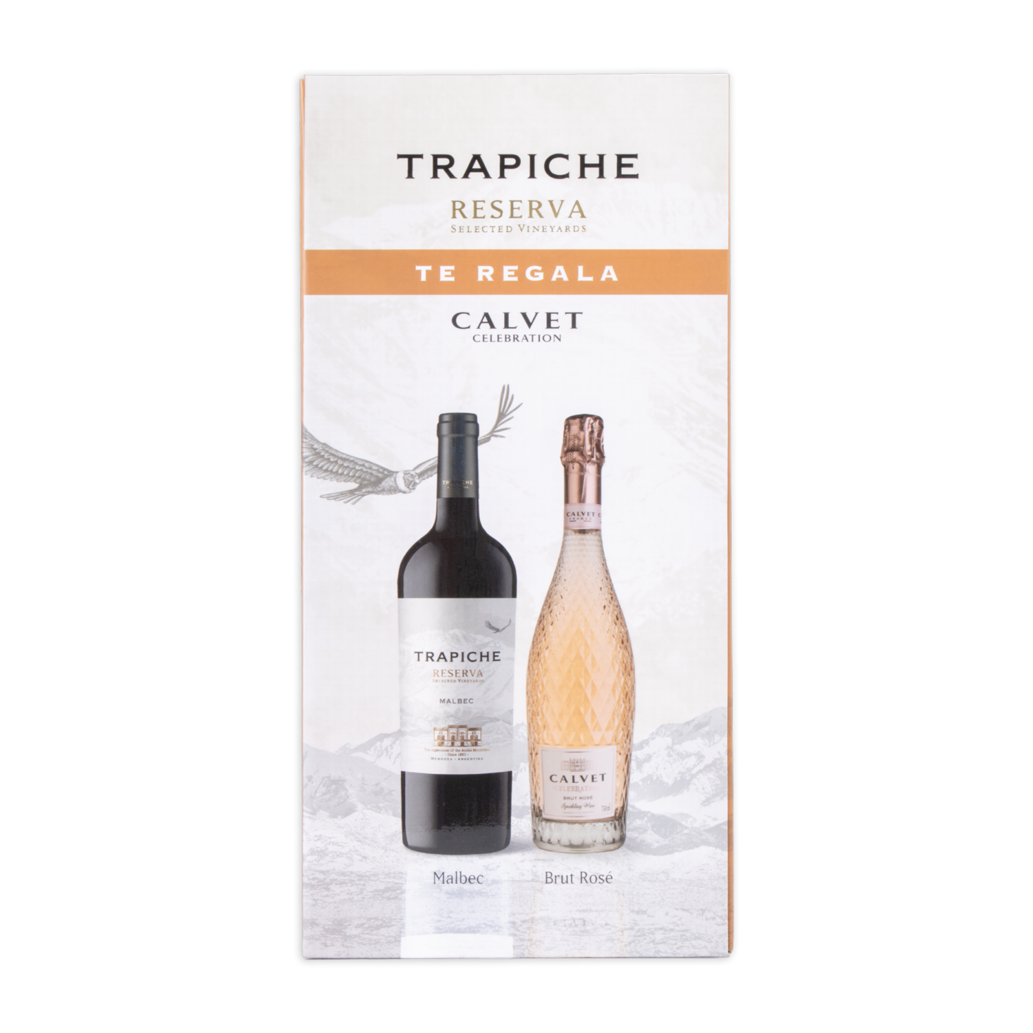 Vino Tinto Reserva Malbec + Calvet Cabernet Rose TRAPICHE Pack 2 X 750 Ml
