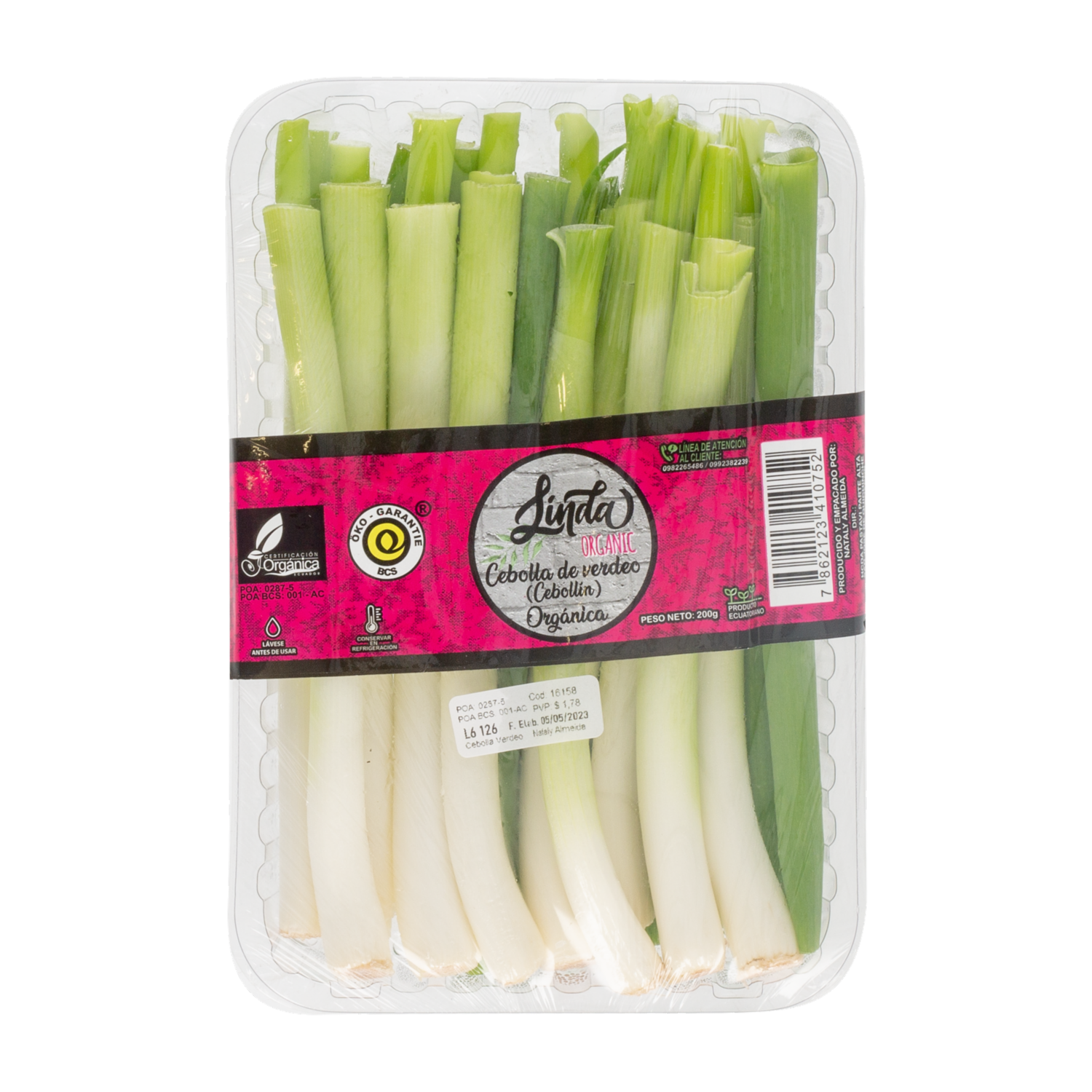 Cebolla De Verdeo Orgánico LINDA ORGANIC 200 G