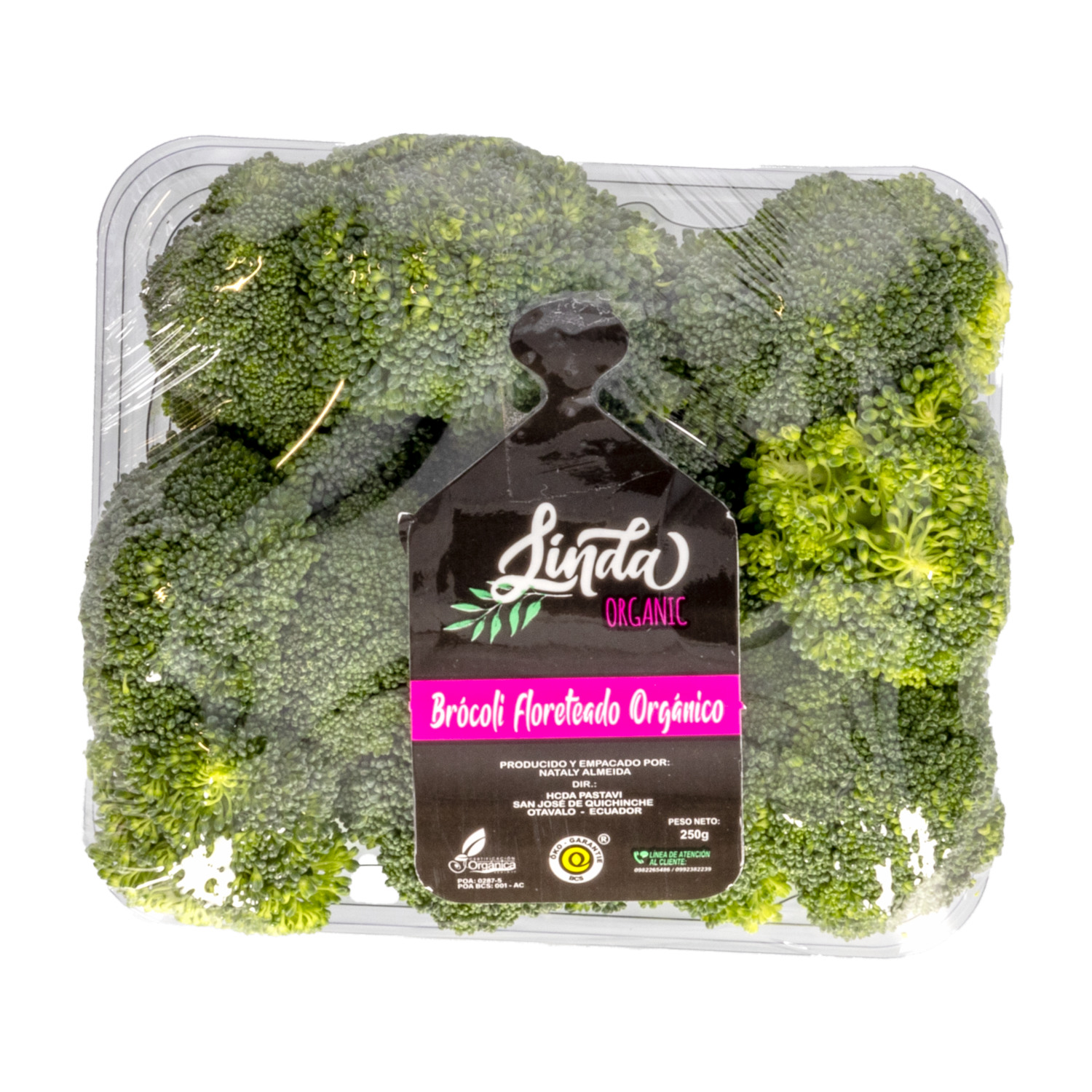 Brócoli Floreteado Orgánico Fresco LINDA ORGANIC 250 G