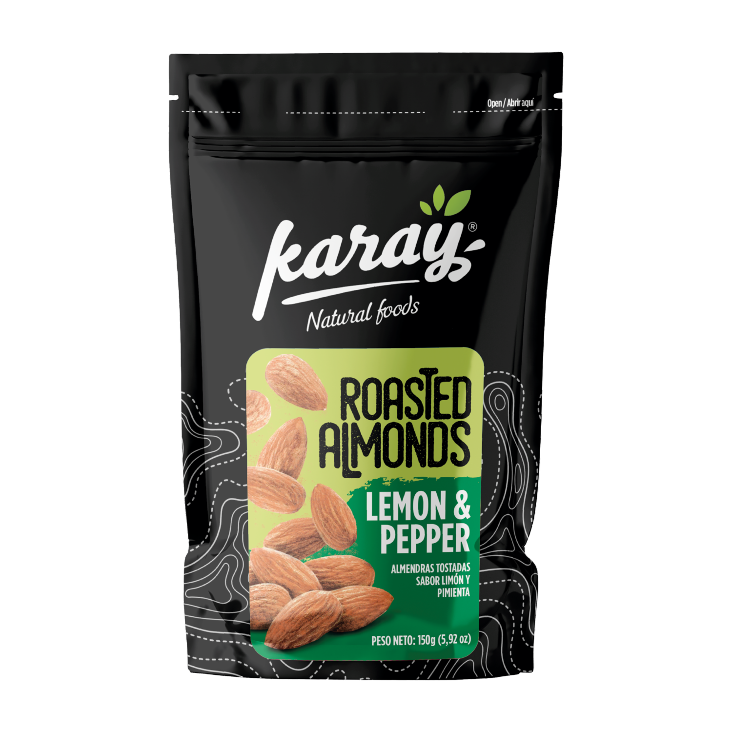 Almendras Tostadas Con Limón Y Pimienta KARAY 150 G