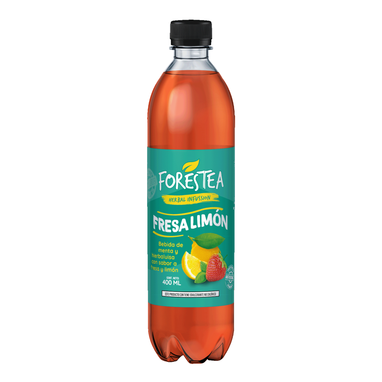 Té Frio Sabor A Fresa Y Limón FORESTEA 400 Ml