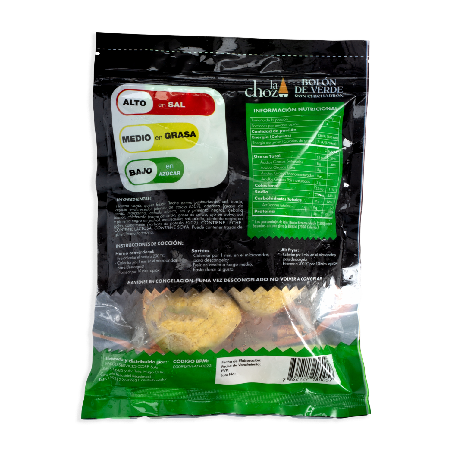 Bolón De Verde Con Chicharrón LA CHOZA 520 G