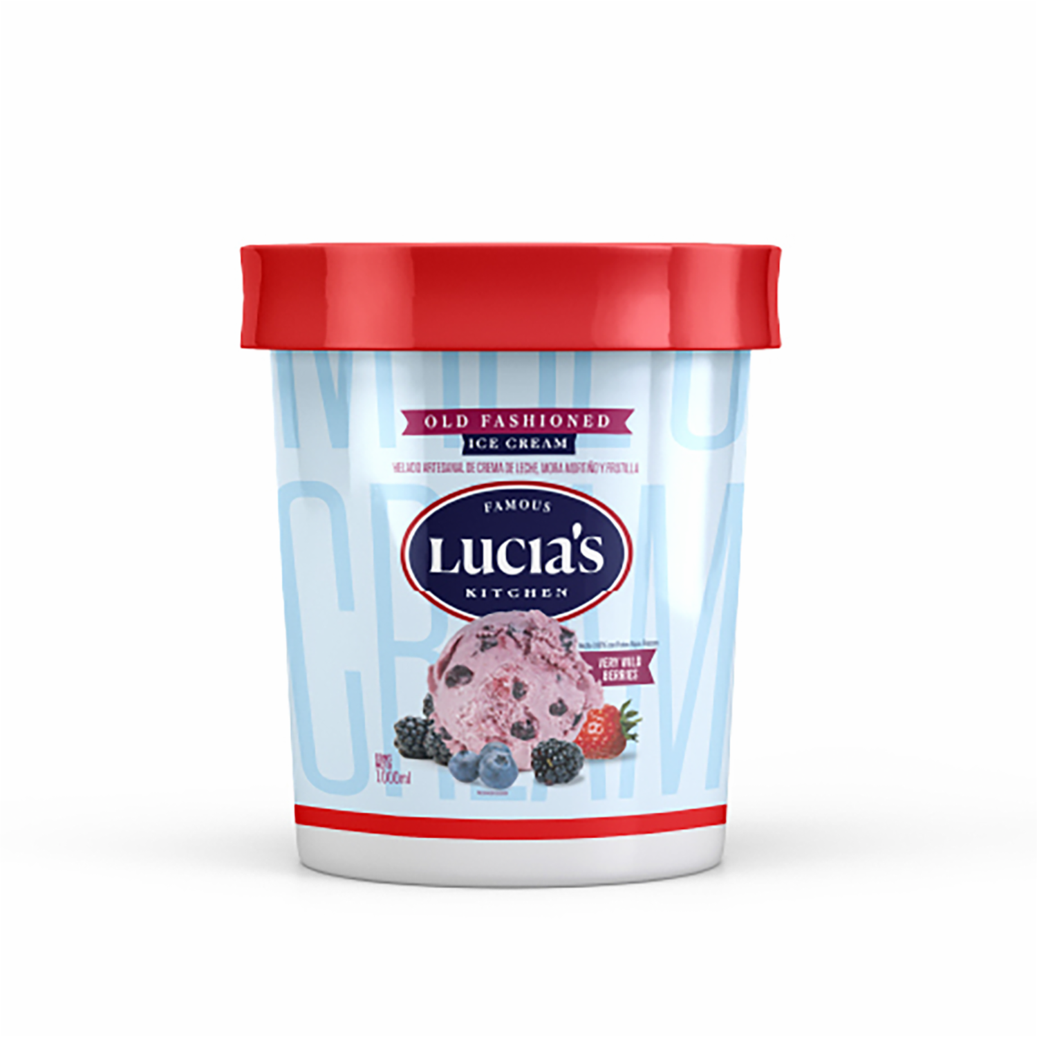 Helado Frutos Rojos LUCIA’S KITCHEN 1000 Ml