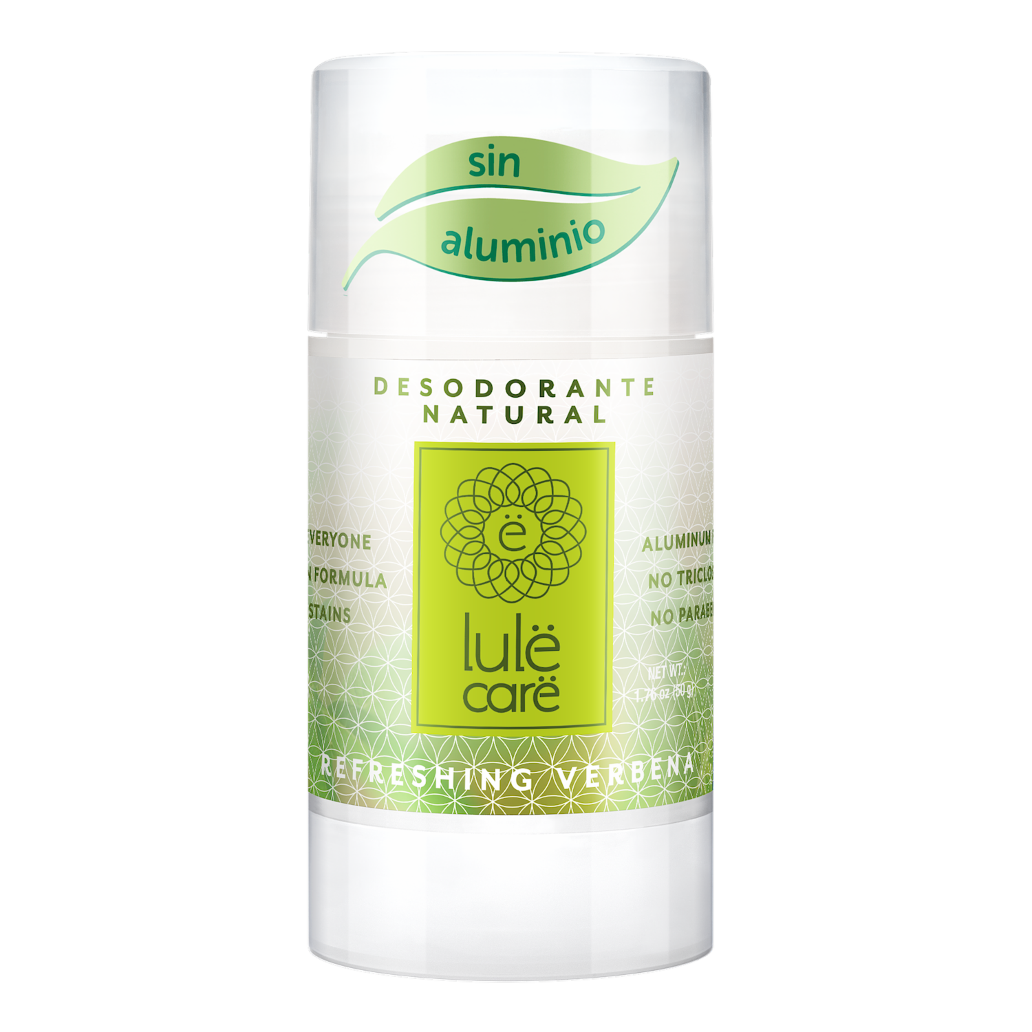 Desodorante En Barra Natural Sin Aluminio Refreshing Verbena LULË CARË 50 G