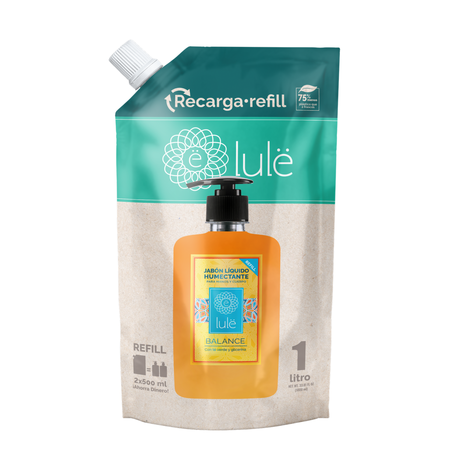 Jabón Líquido Humectante Fragancia Balance Refill LULË 1000 Ml