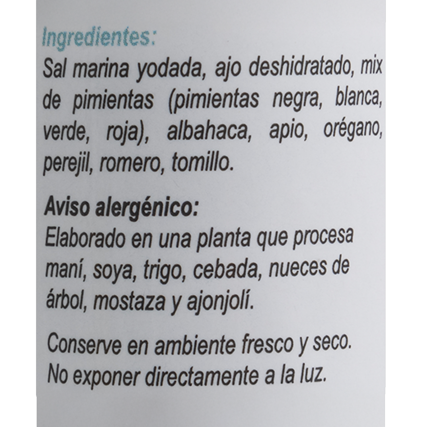 Sal Marina Con Finas Hierbas CONDIMENSA 90 g