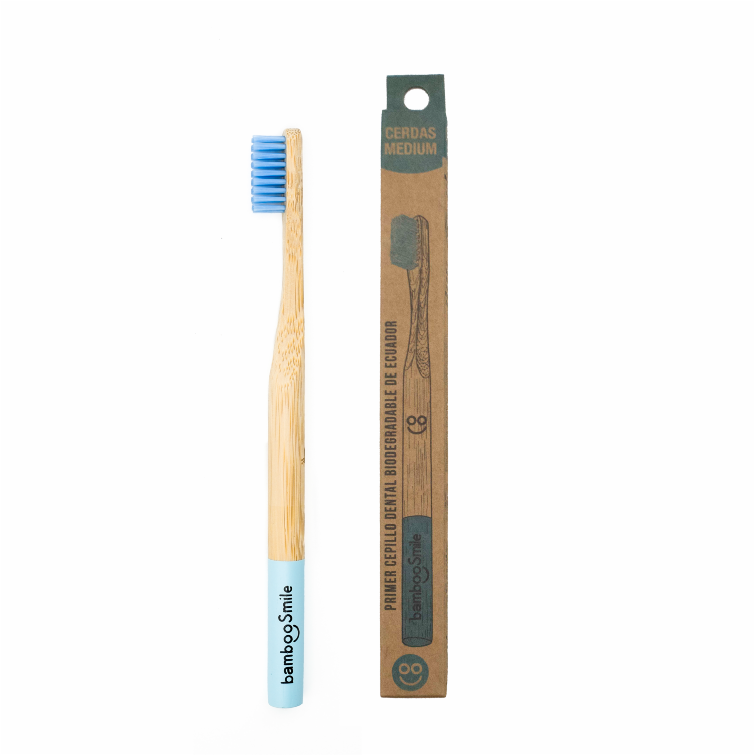 Cepillo Dental Biodegrable Carbón Activo BAMBOO SMILE 1 U
