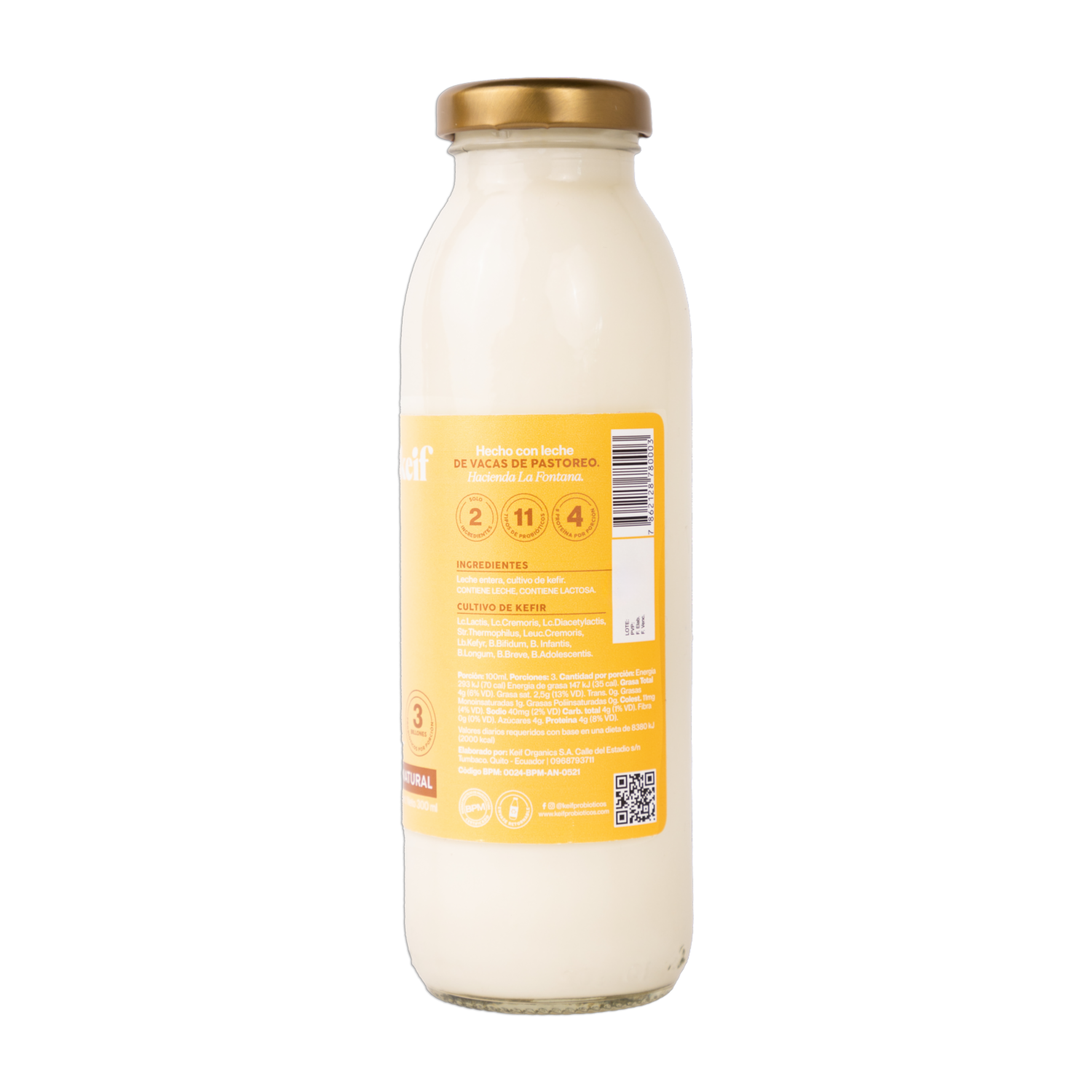 Kefir Poder Probiótico Sabor Natural KEIF 300 Ml