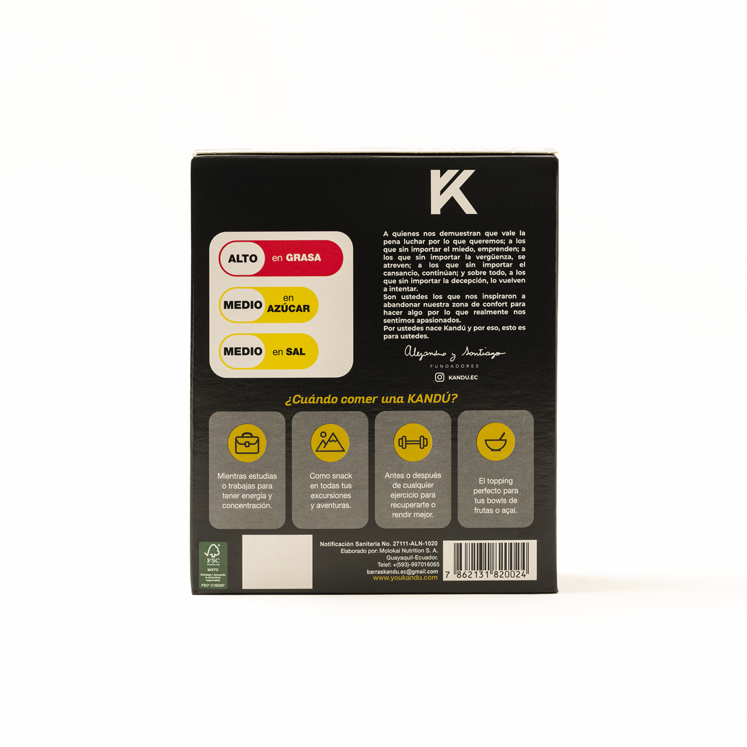 Barra Energética Sweet & Coffee KANDÚ 184 G