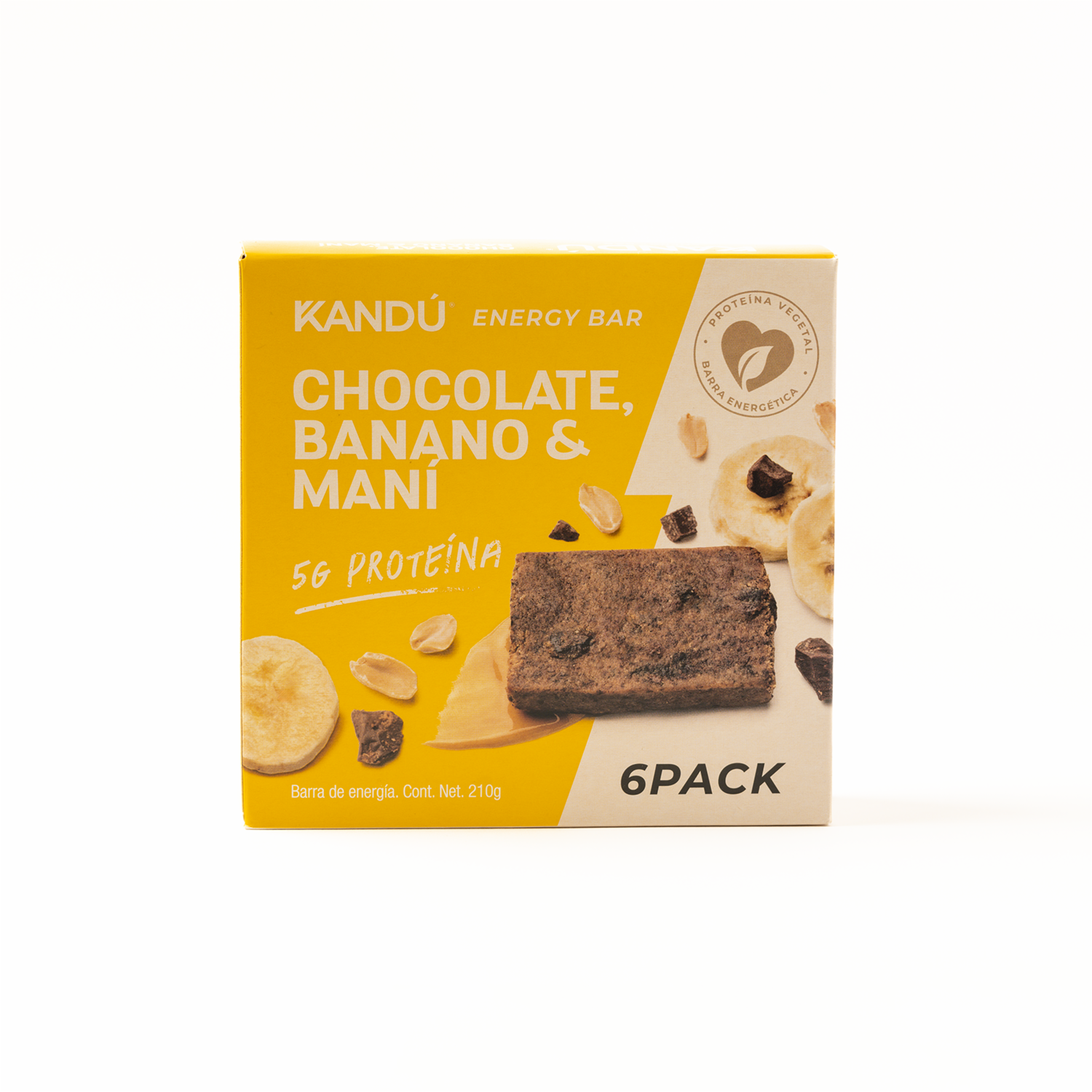 Barra Energética Banano Y Chocolate KANDÚ 210 G
