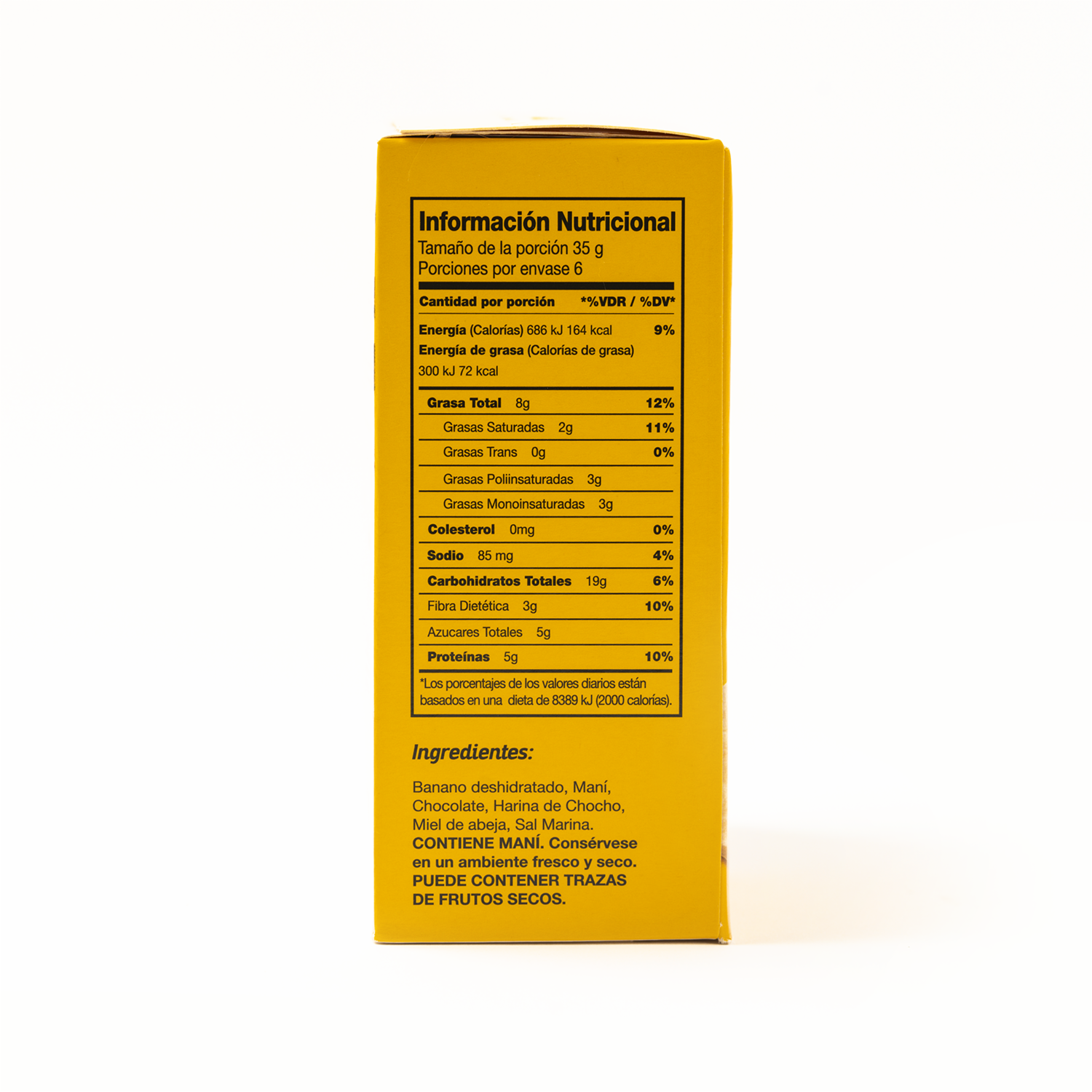 Barra Energética Banano Y Chocolate KANDÚ 210 G