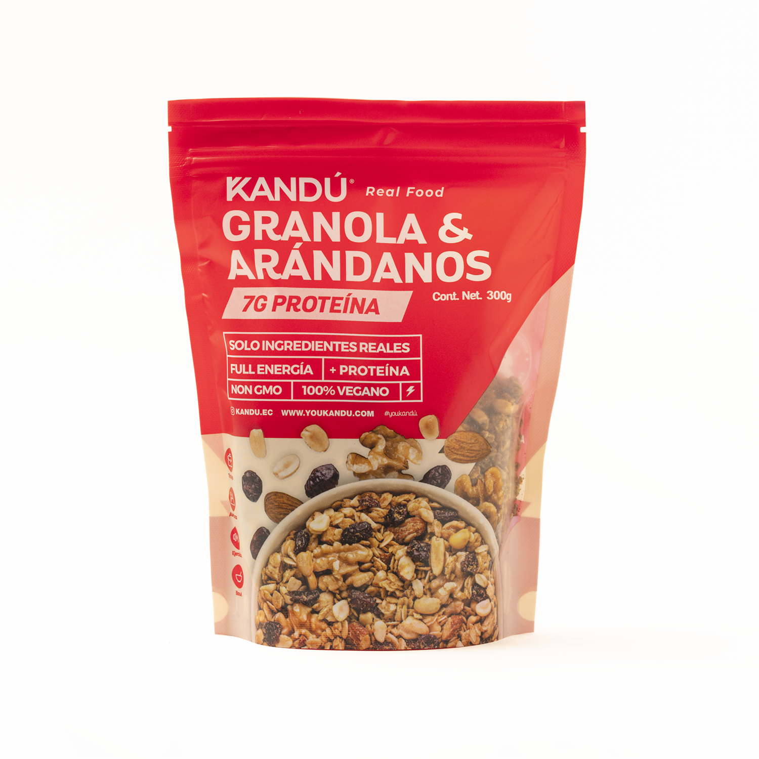 Granola Con Arándanos Y Maní KANDÚ 300 G