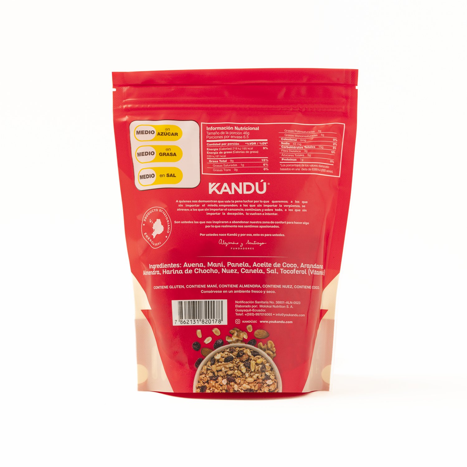 Granola Con Arándanos Y Maní KANDÚ 300 G
