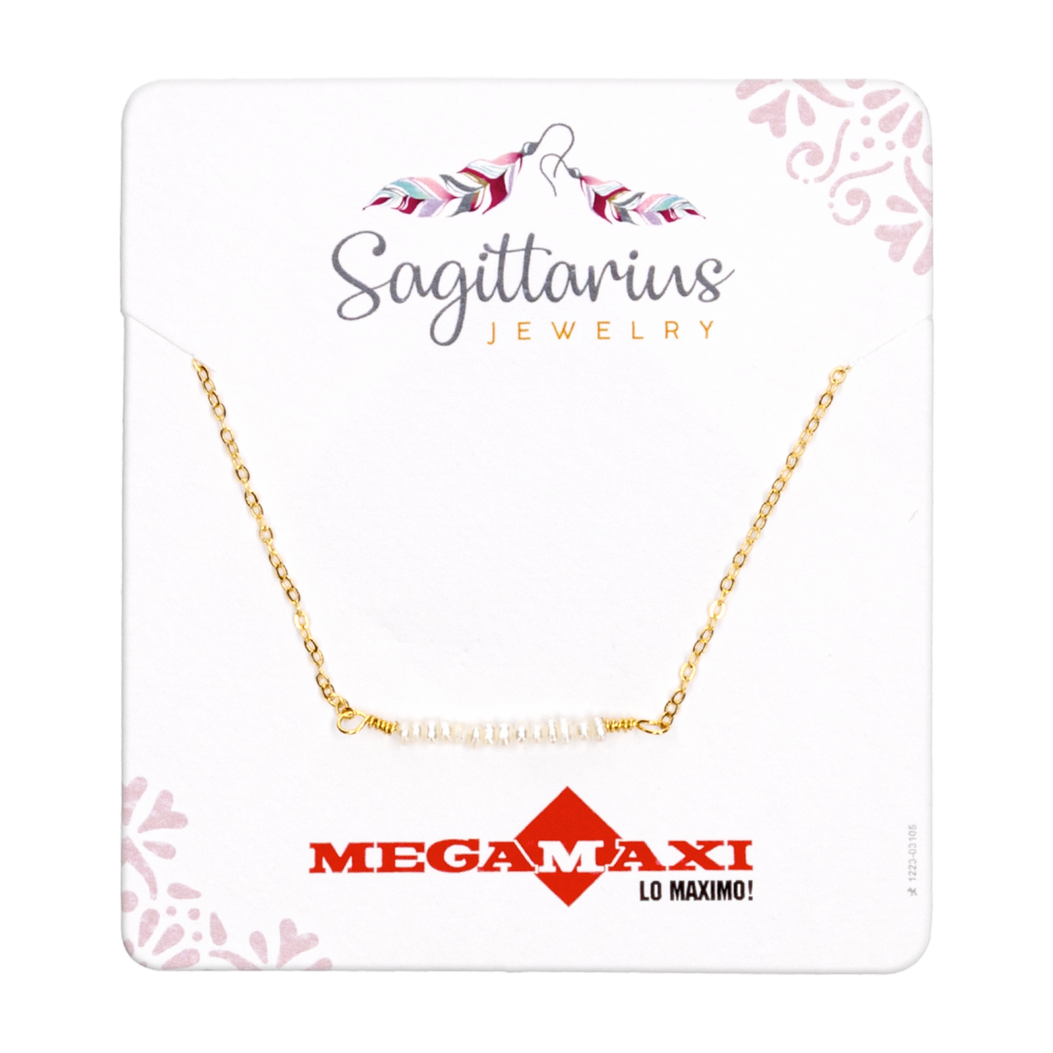 Collar Para Dama Diseño Tira De Perlas SAGITTARIUS JEWERLY Unidad