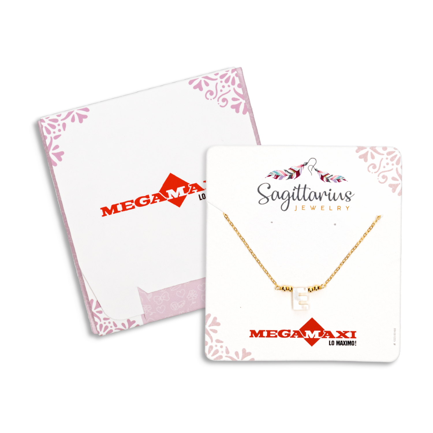 Collar Para Dama Diseño Nácar Con Dije Letra E SAGITTARIUS JEWERLY Unidad