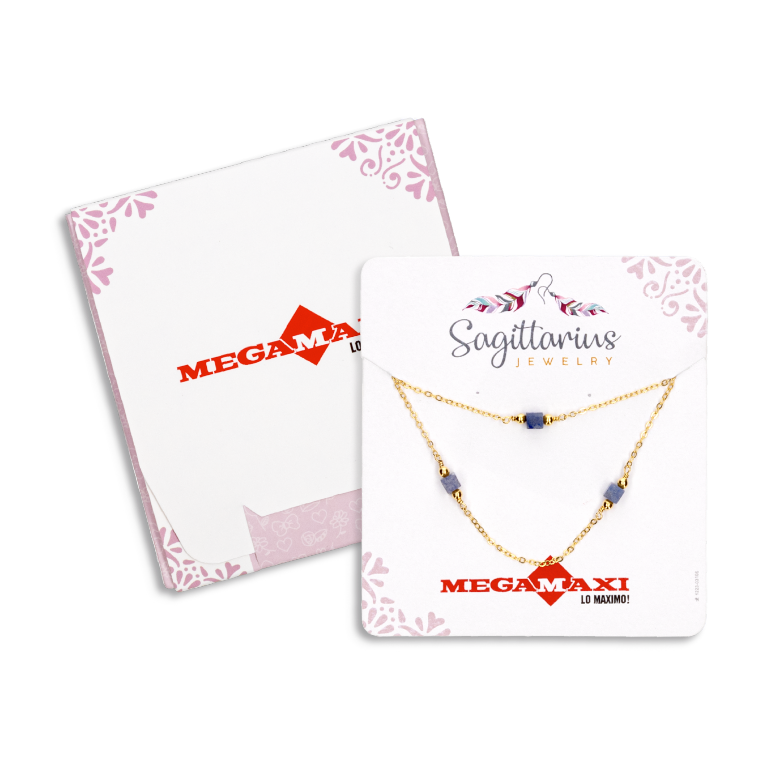Collar Para Dama Diseño De Cadena Cruzada SAGITTARIUS JEWERLY Unidad