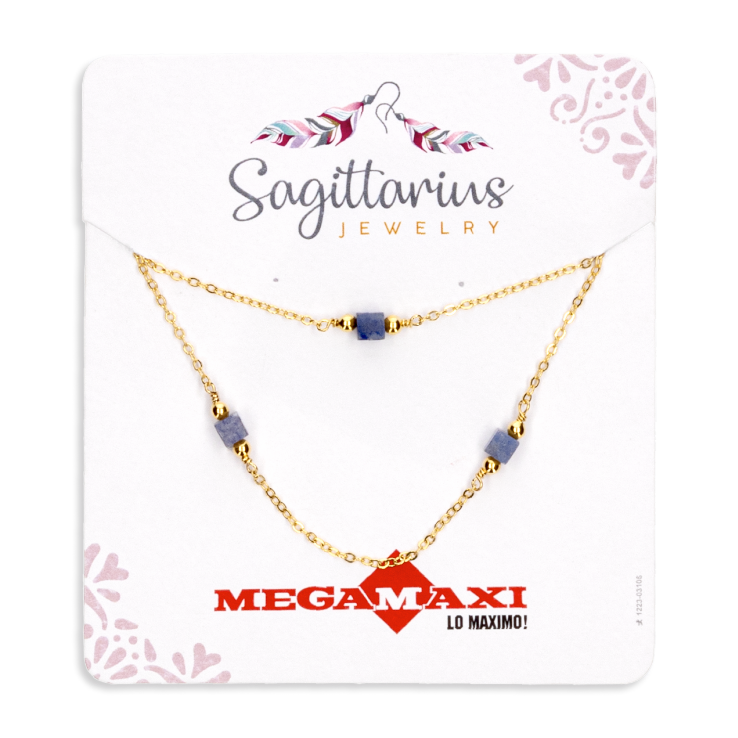 Collar Para Dama Diseño De Cadena Cruzada SAGITTARIUS JEWERLY Unidad