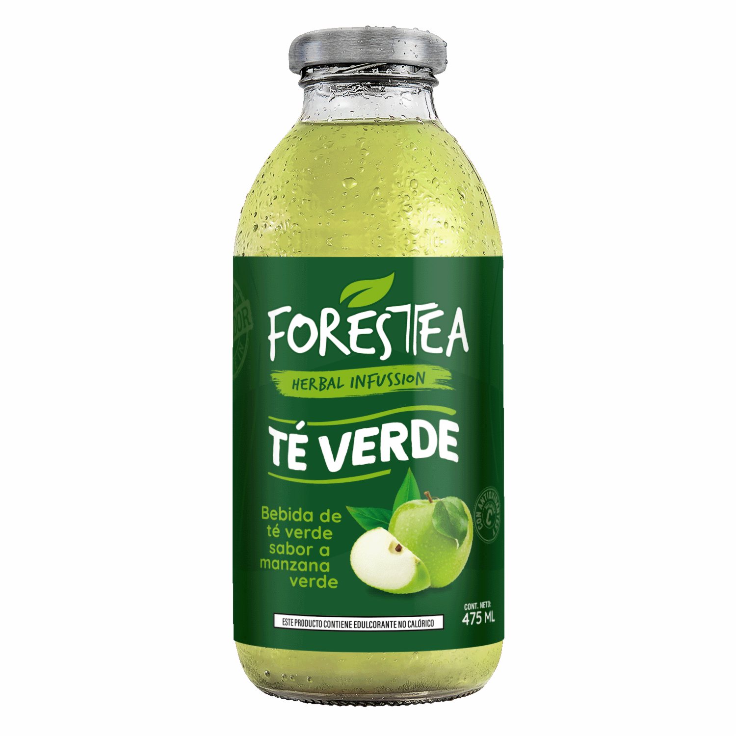 Té Frio Verde Sabor  A Manzana Verde FORESTEA 475 Ml