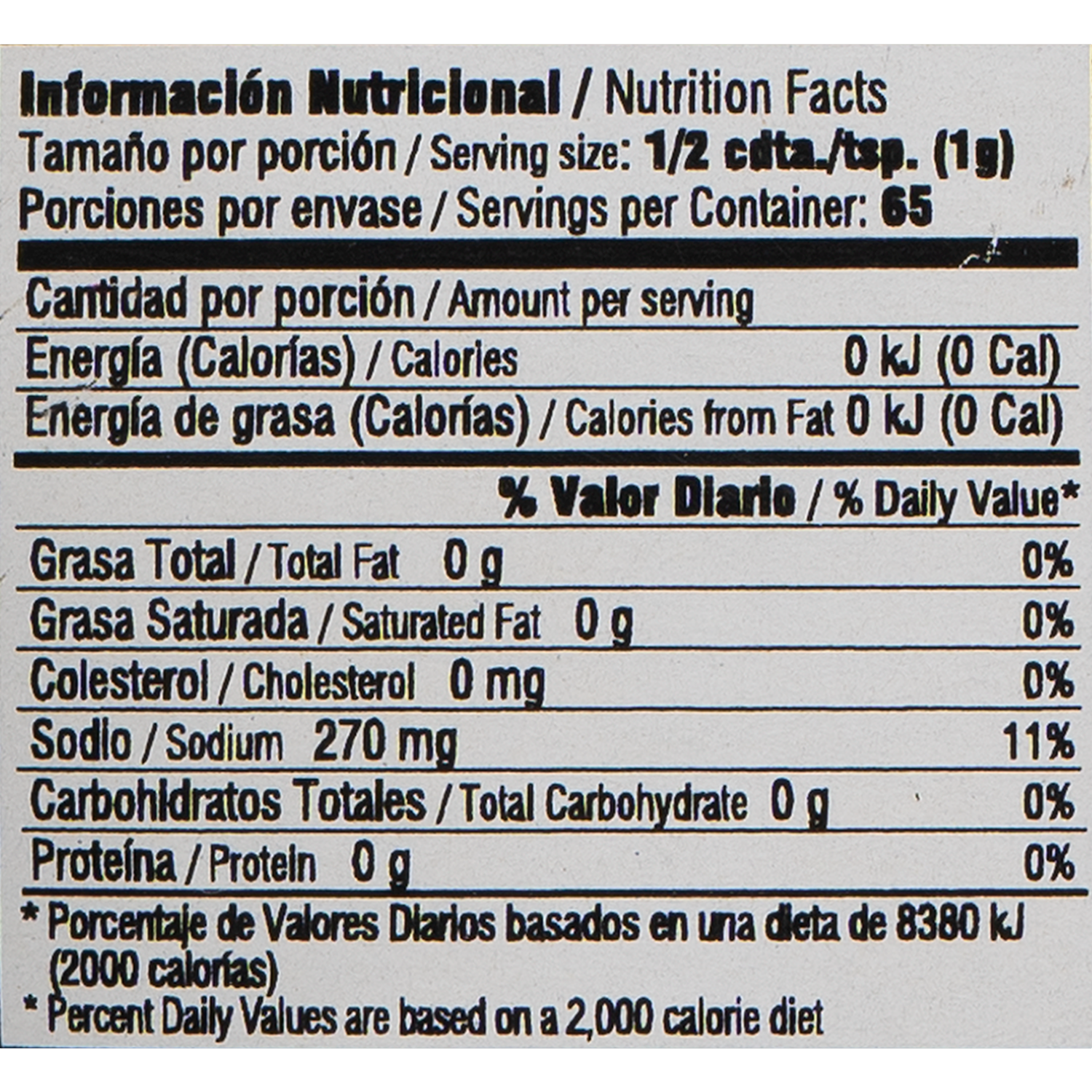 Sal Marina Con Especias TERRAMARE 65 G