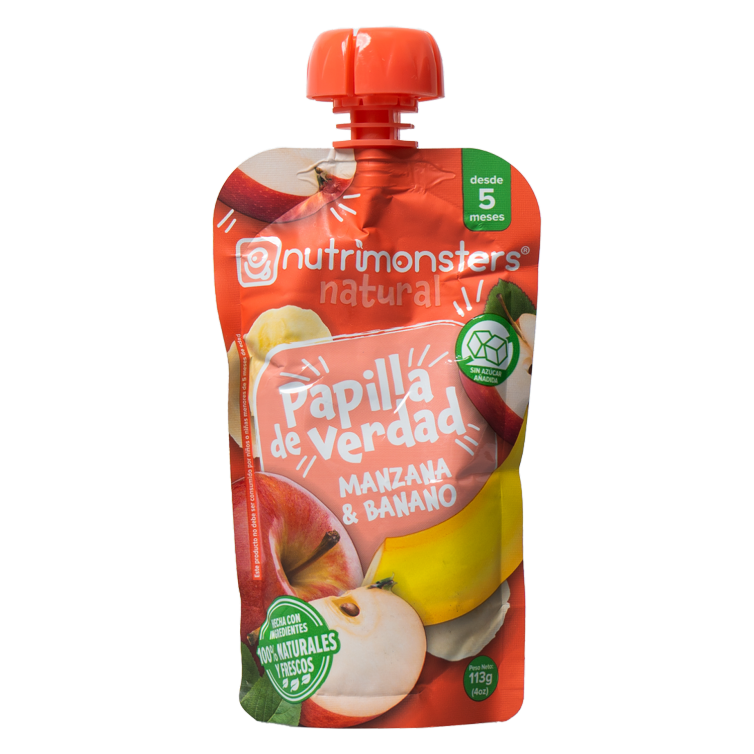 Compota Pouch Manzana Y Banano NUTRIMONSTERS 113 G