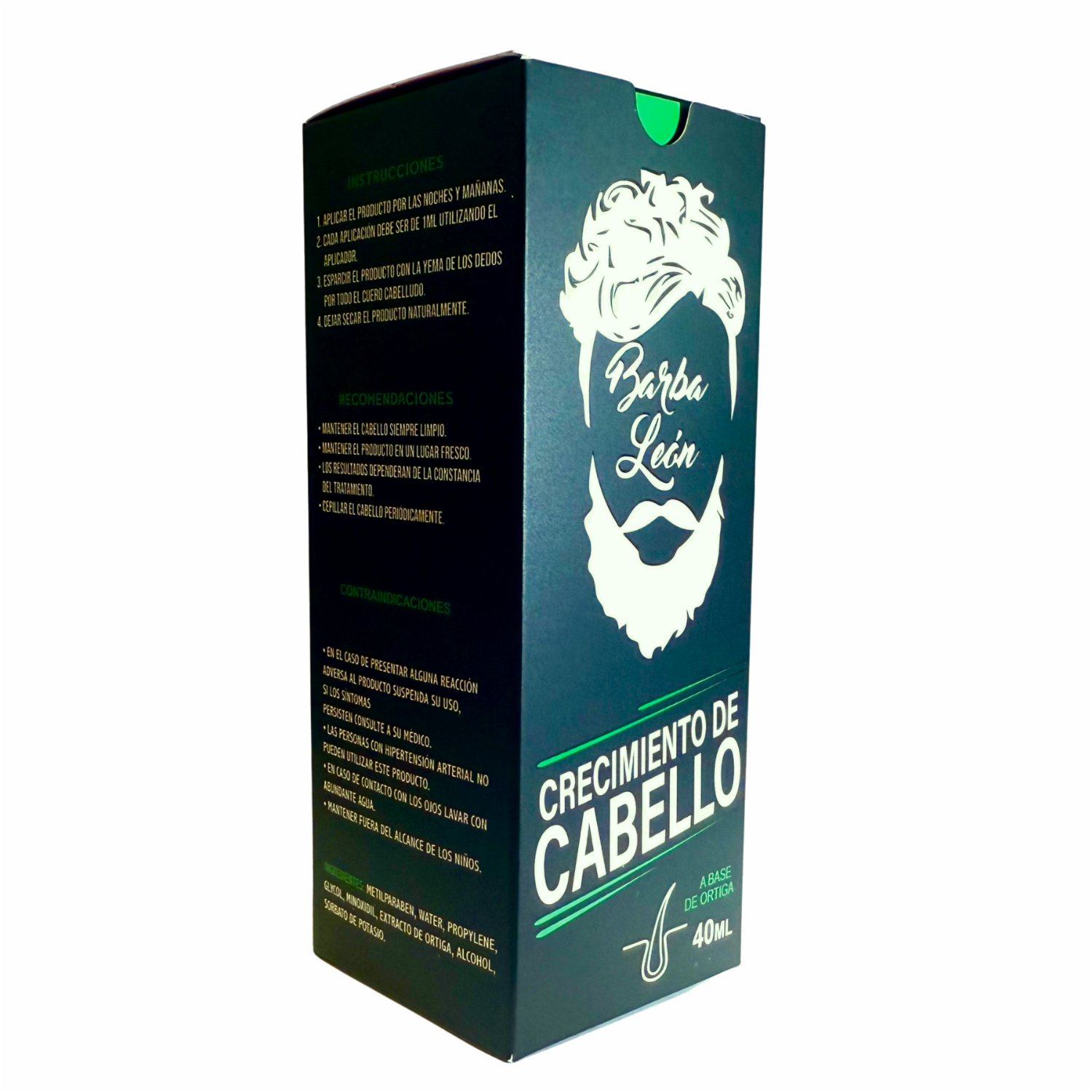 Tratamiento Capilar Tónico Crecimiento Cabello BARBA LEÓN 40 Ml