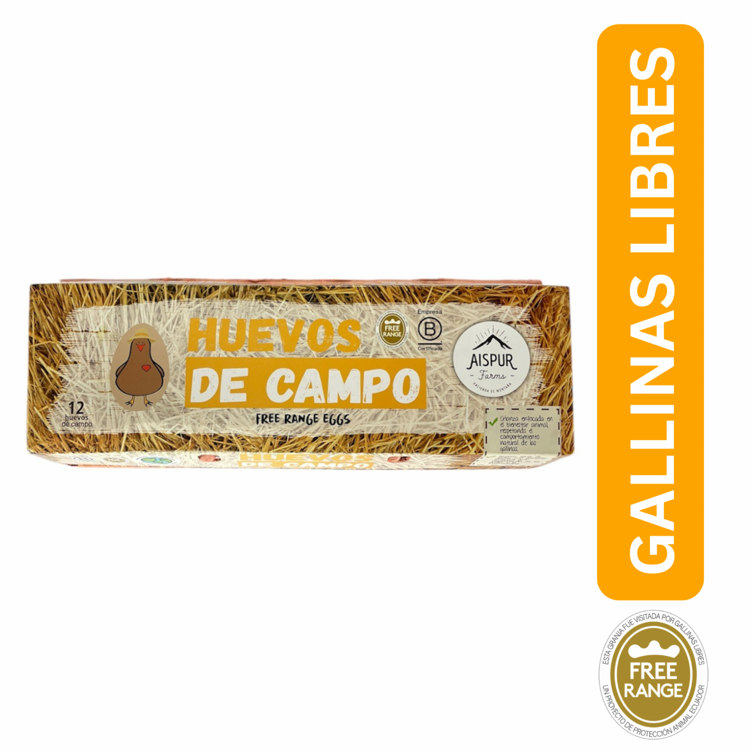 Huevos De Campo De Gallinas Libres X12 Uds ORGANIC LIFE