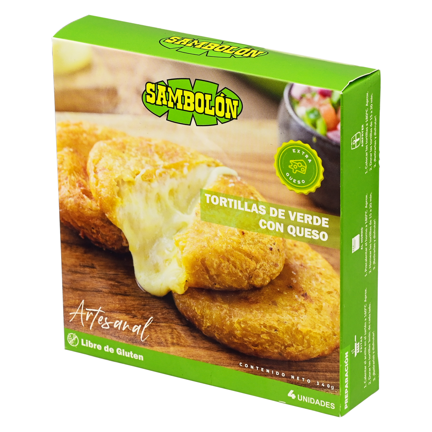 Tortilla De Verde Y Queso SAMBOLÓN 340 g