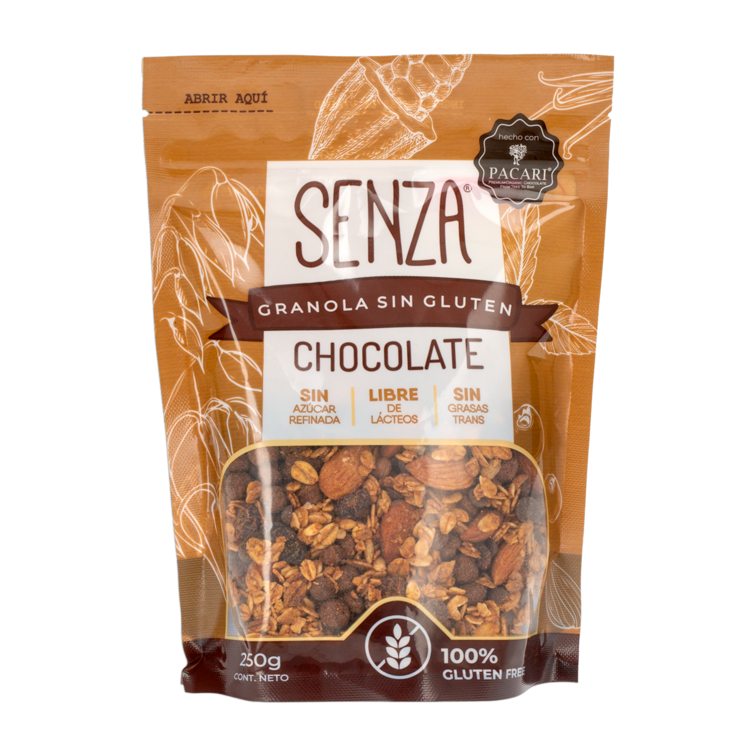 Granola Con Chocolate Sin Gluten SENZA 250 G