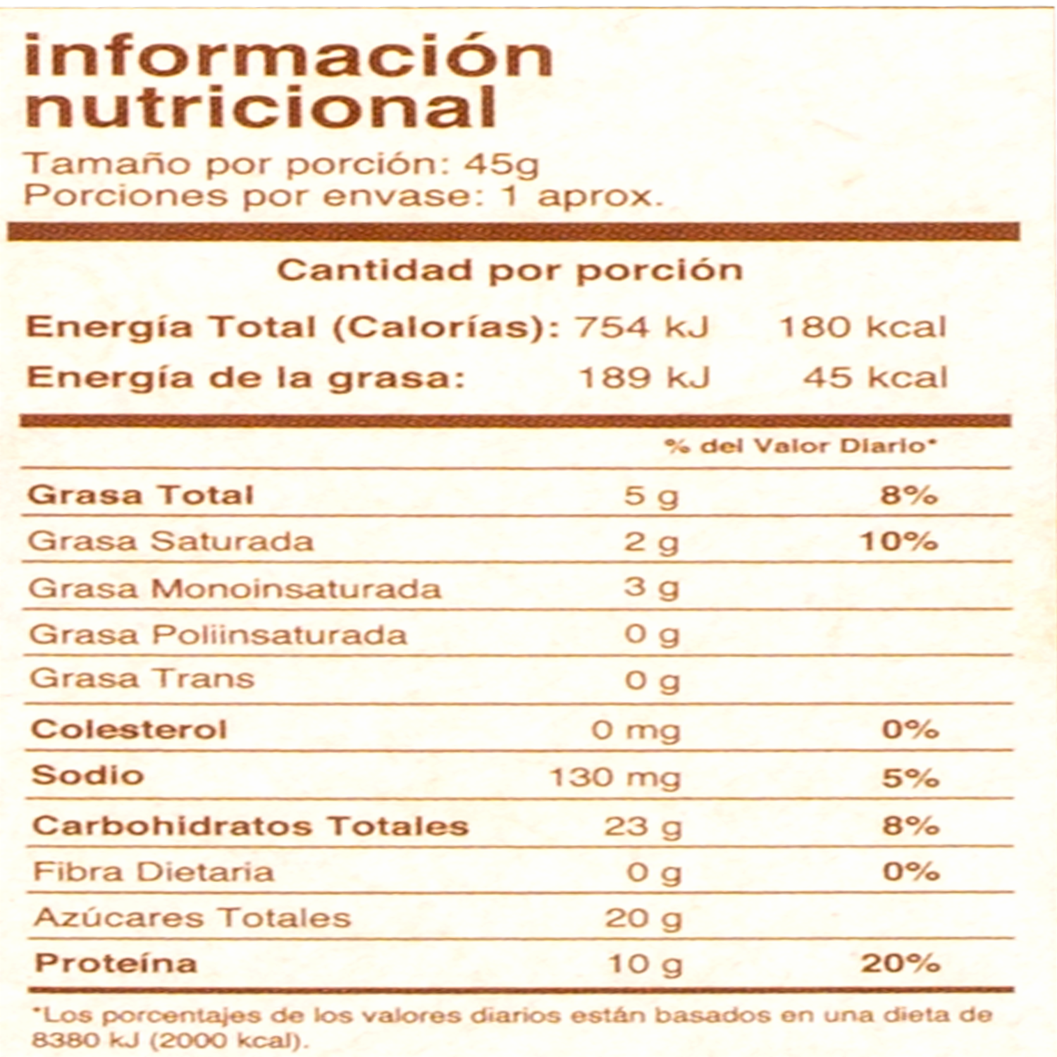 Barra De Proteína Con Chocolate Y Mantequilla De Maní SENZA 4X45G