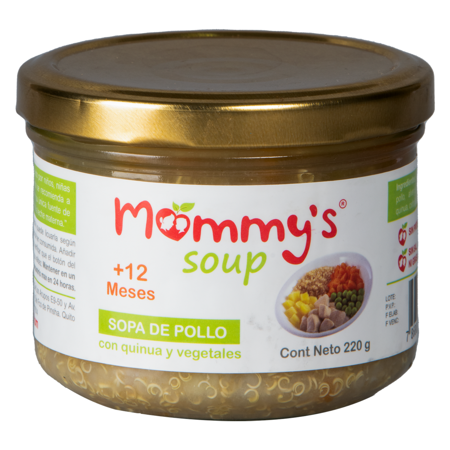 Compota De Pollo Con Quinua Y Vegetales MOMMY’S 220 g