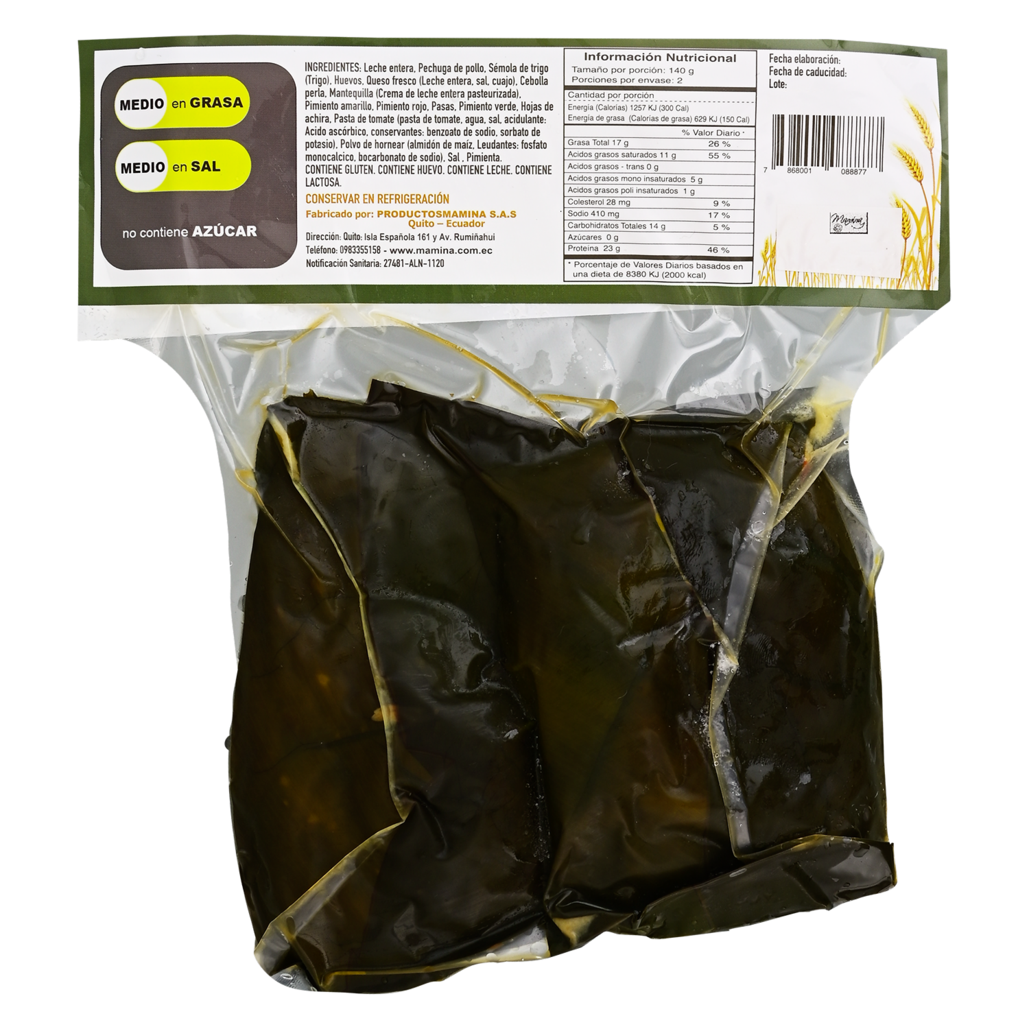 Tamal De Sémola Pollo MAMINA 280g
