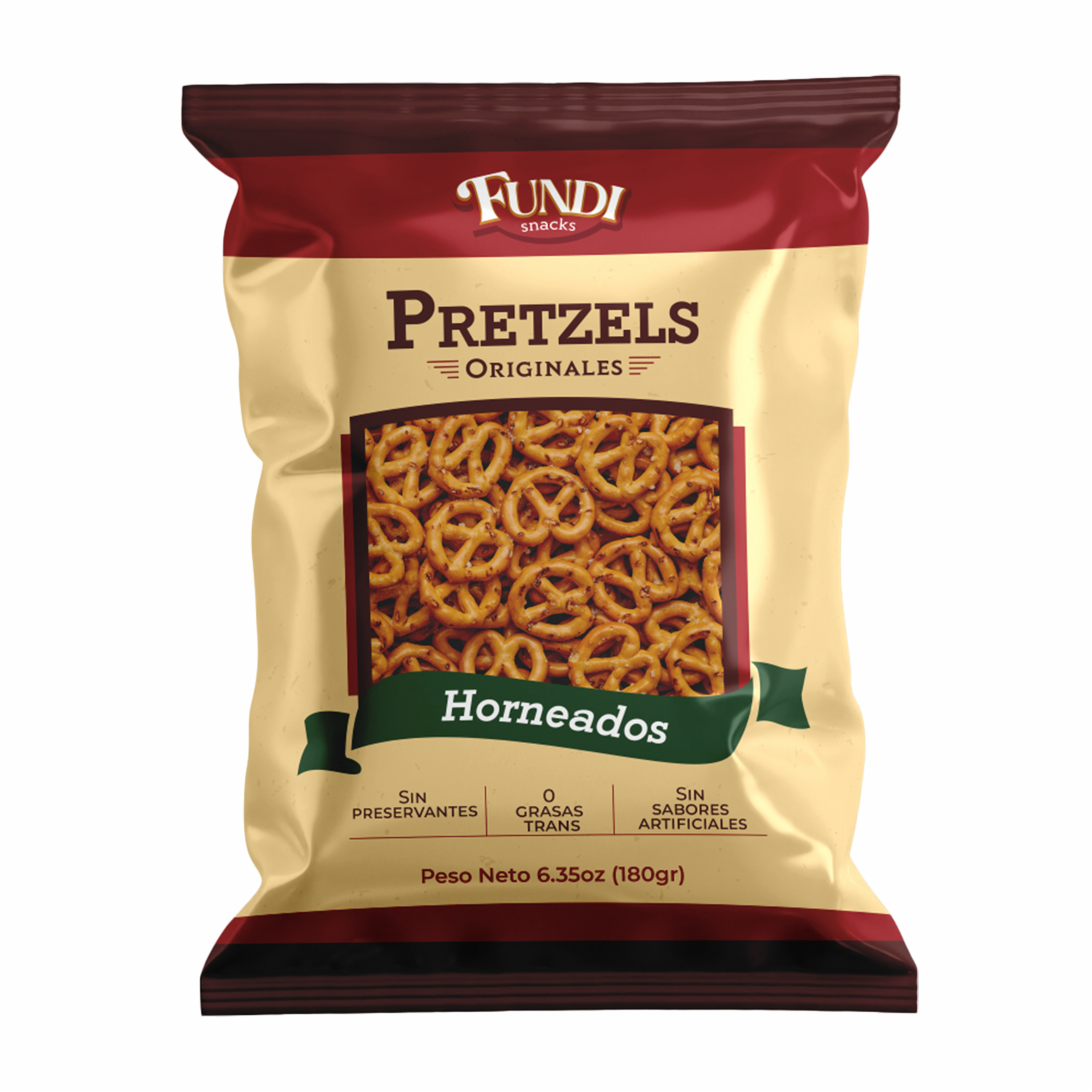 Pretzels Horneados FUNDI SNACKS 180 G