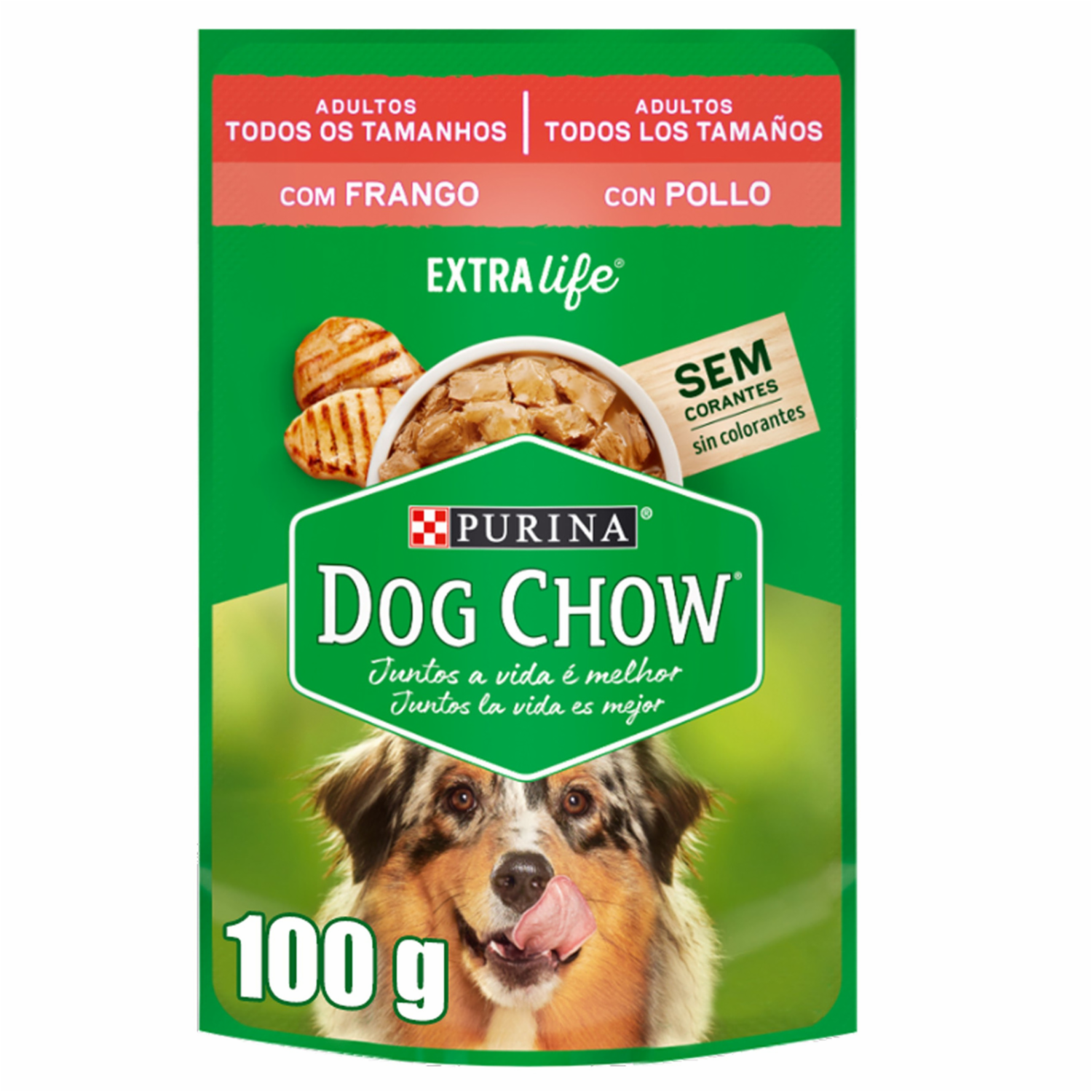 Alimento Húmedo Para Perros Adultos Sabor Pollo PURINA DOG CHOW 100 G