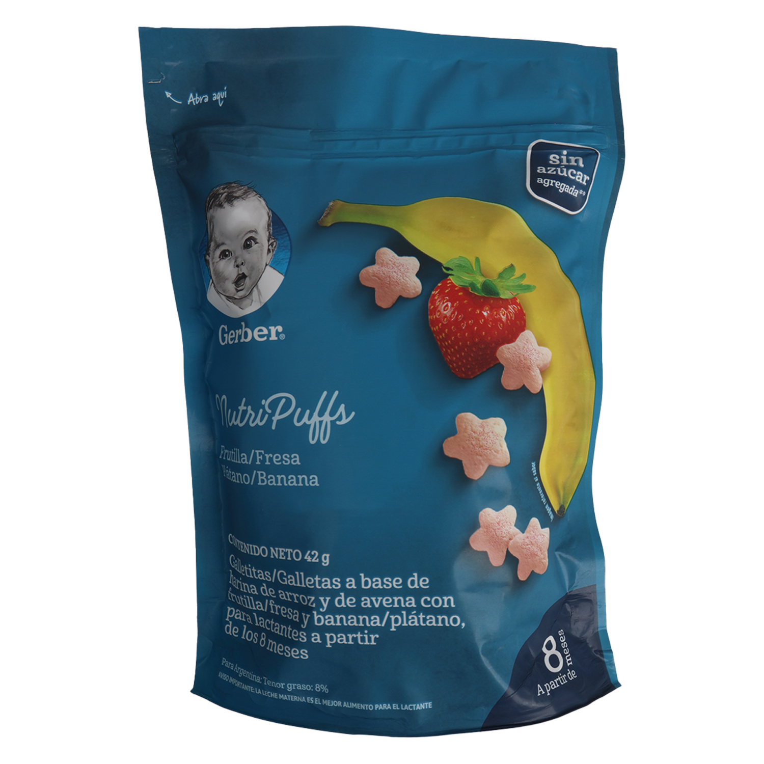 Nutrisnack De Frutilla Y Banana GERBER 42 G