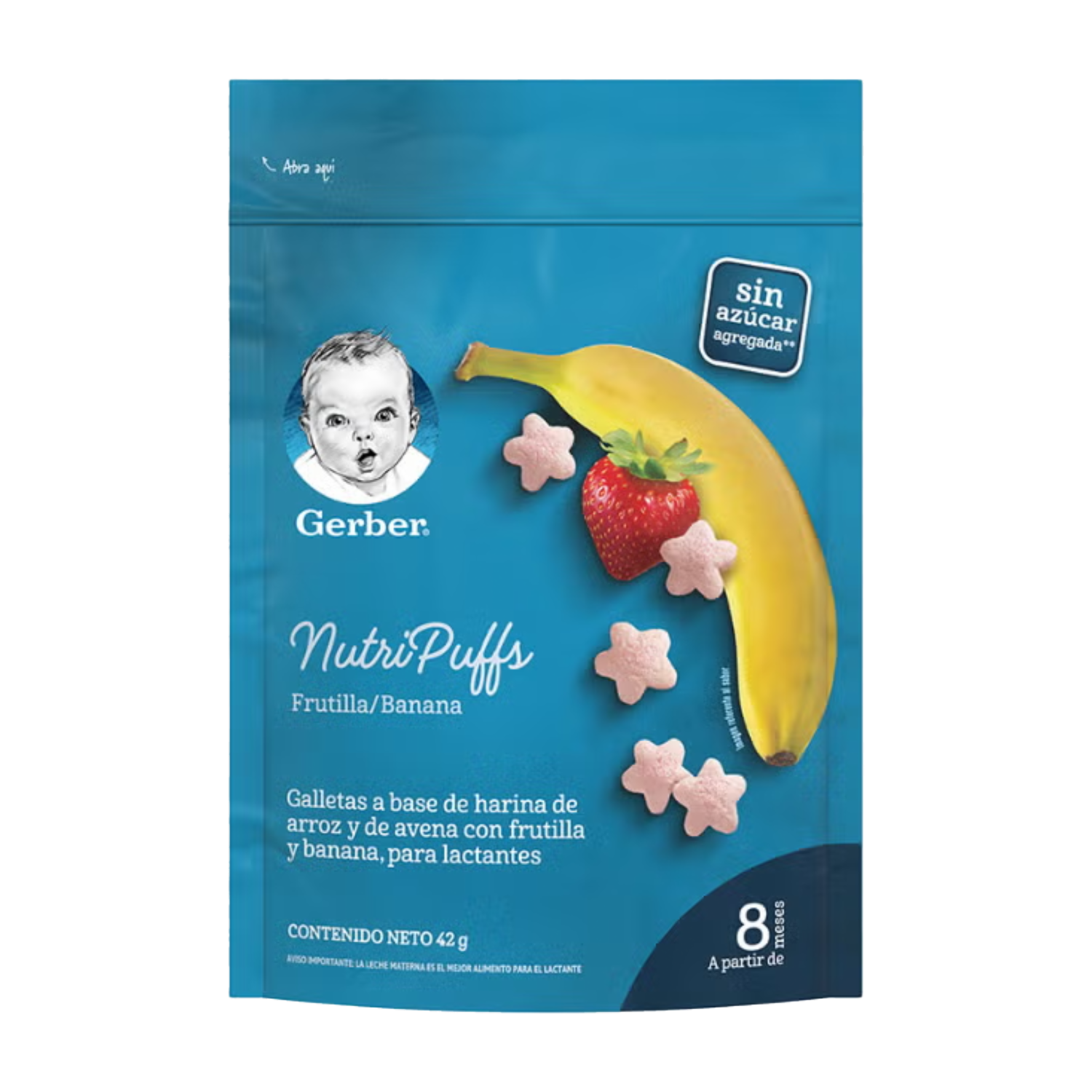 Nutrisnack De Frutilla Y Banana GERBER 42 G
