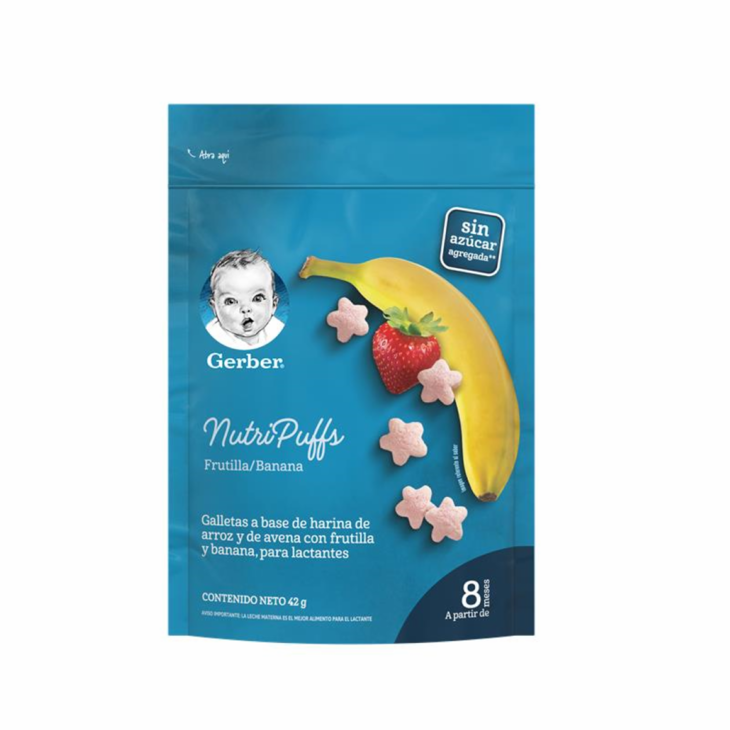 Galletas Dulces Nutrisnack De Naranja Y Banana GERBER 42 G